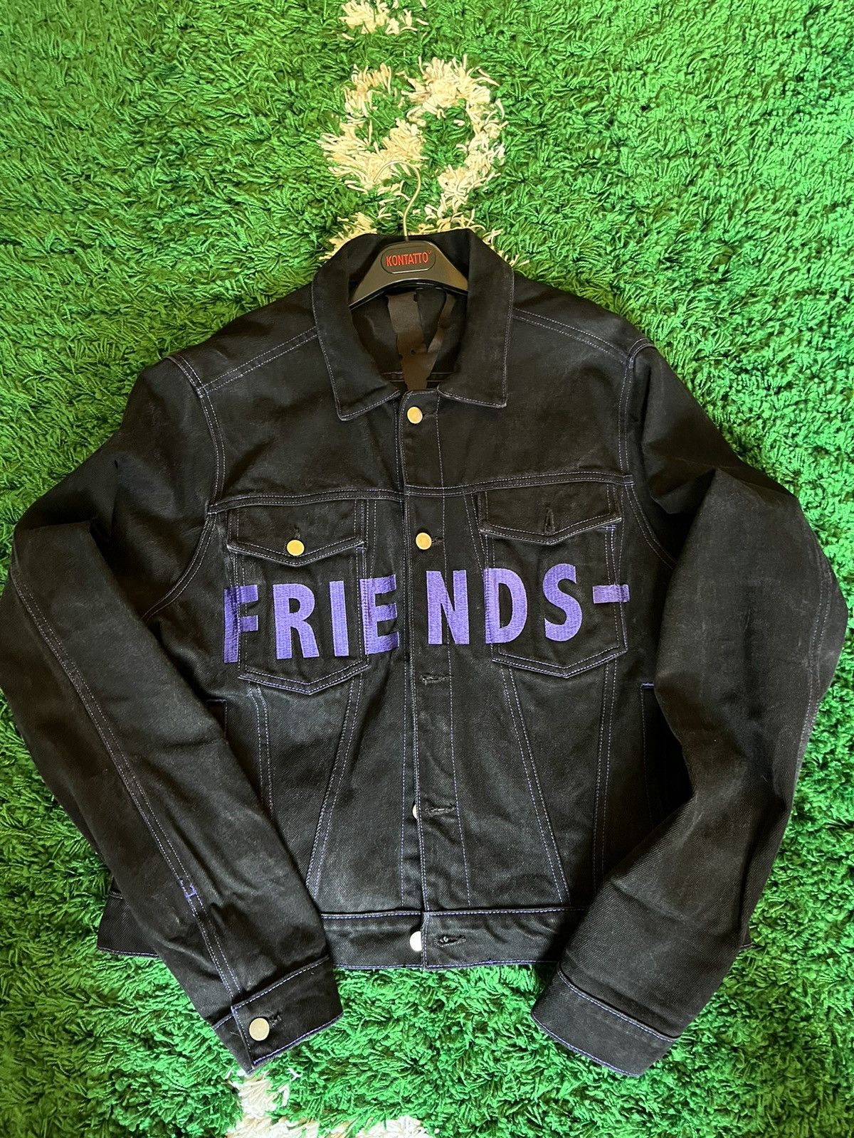 Vlone Vlone friends jacket black/purple 2018 Size US XL / EU 56 / 4 - 1 Preview