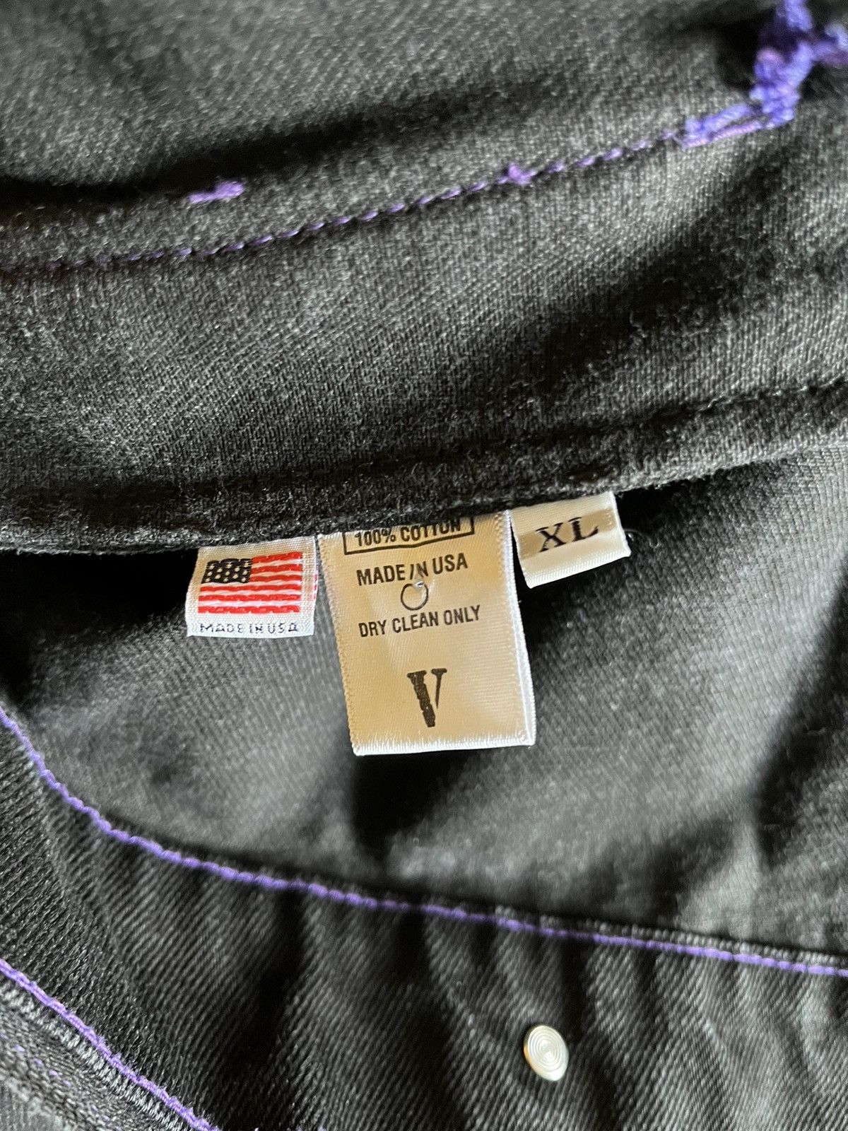 Vlone Vlone friends jacket black/purple 2018 Size US XL / EU 56 / 4 - 7 Thumbnail