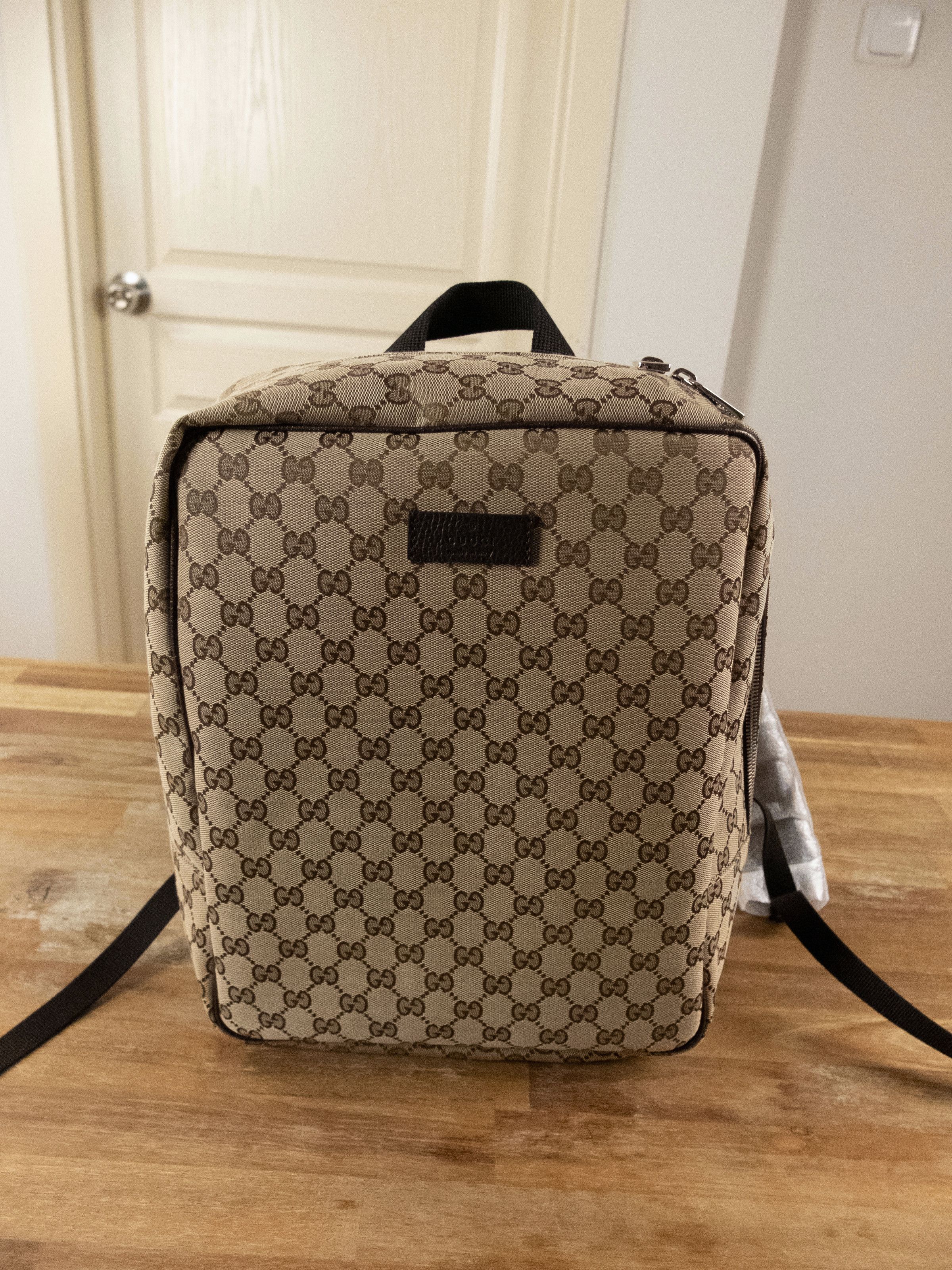 Gucci GUCCI beige GG Guccissima supreme canvas backpack Size ONE SIZE - 7 Thumbnail