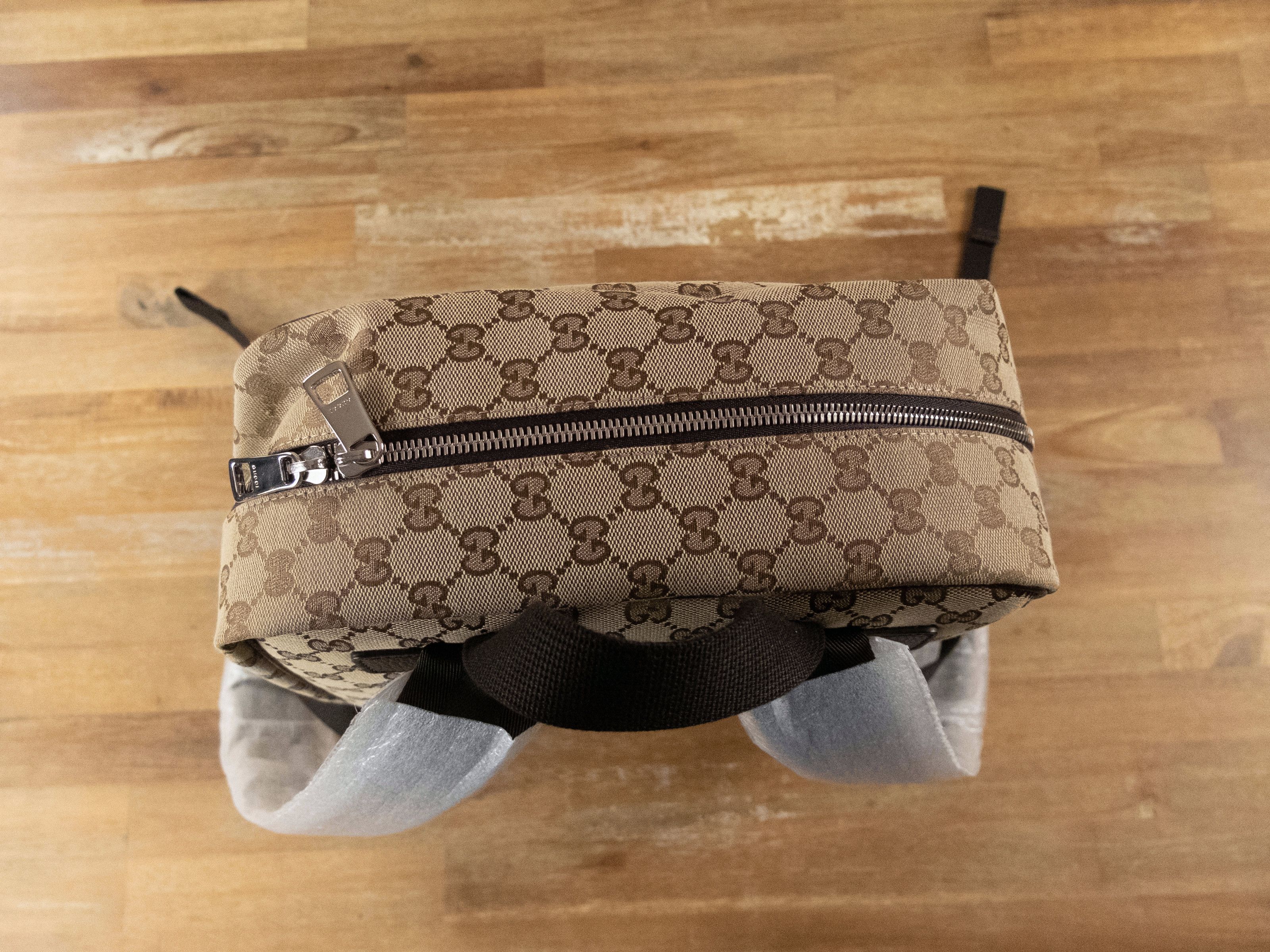 Gucci GUCCI beige GG Guccissima supreme canvas backpack Size ONE SIZE - 5 Thumbnail