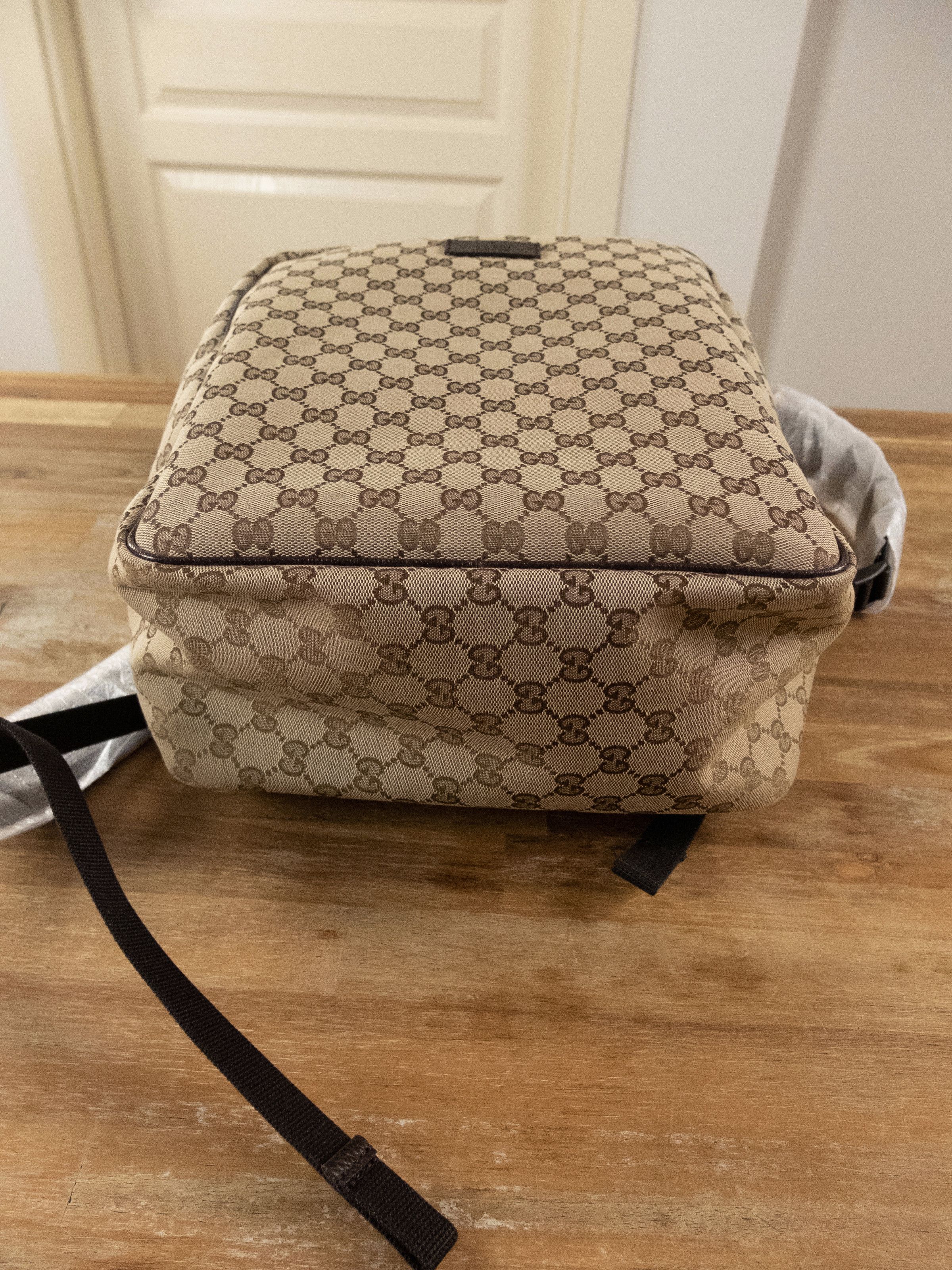 Gucci GUCCI beige GG Guccissima supreme canvas backpack Size ONE SIZE - 8 Thumbnail