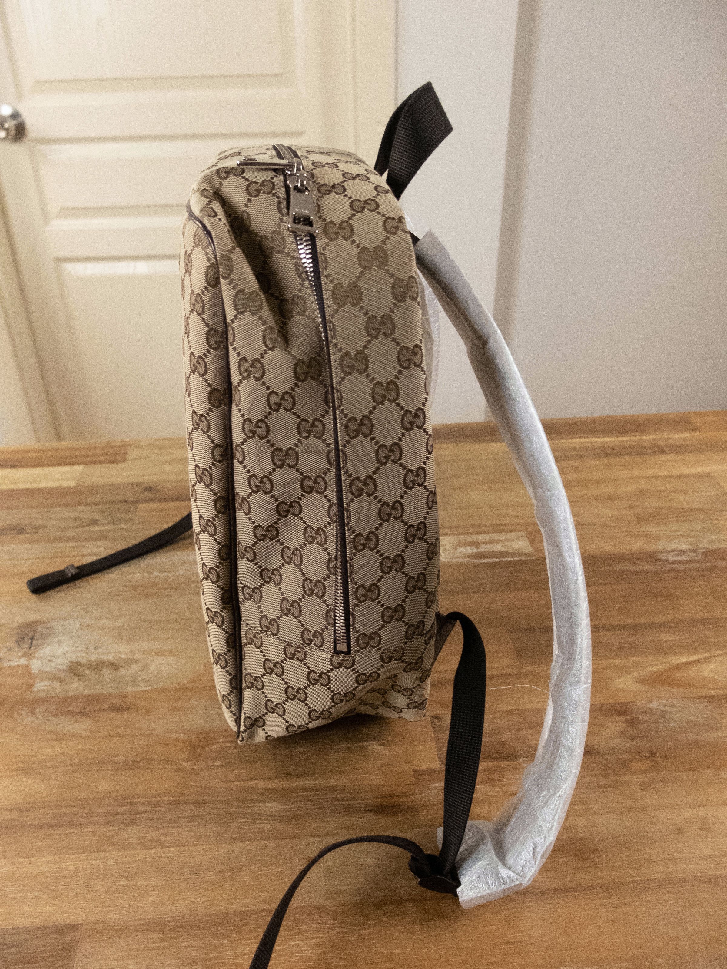 Gucci GUCCI beige GG Guccissima supreme canvas backpack Size ONE SIZE - 6 Thumbnail
