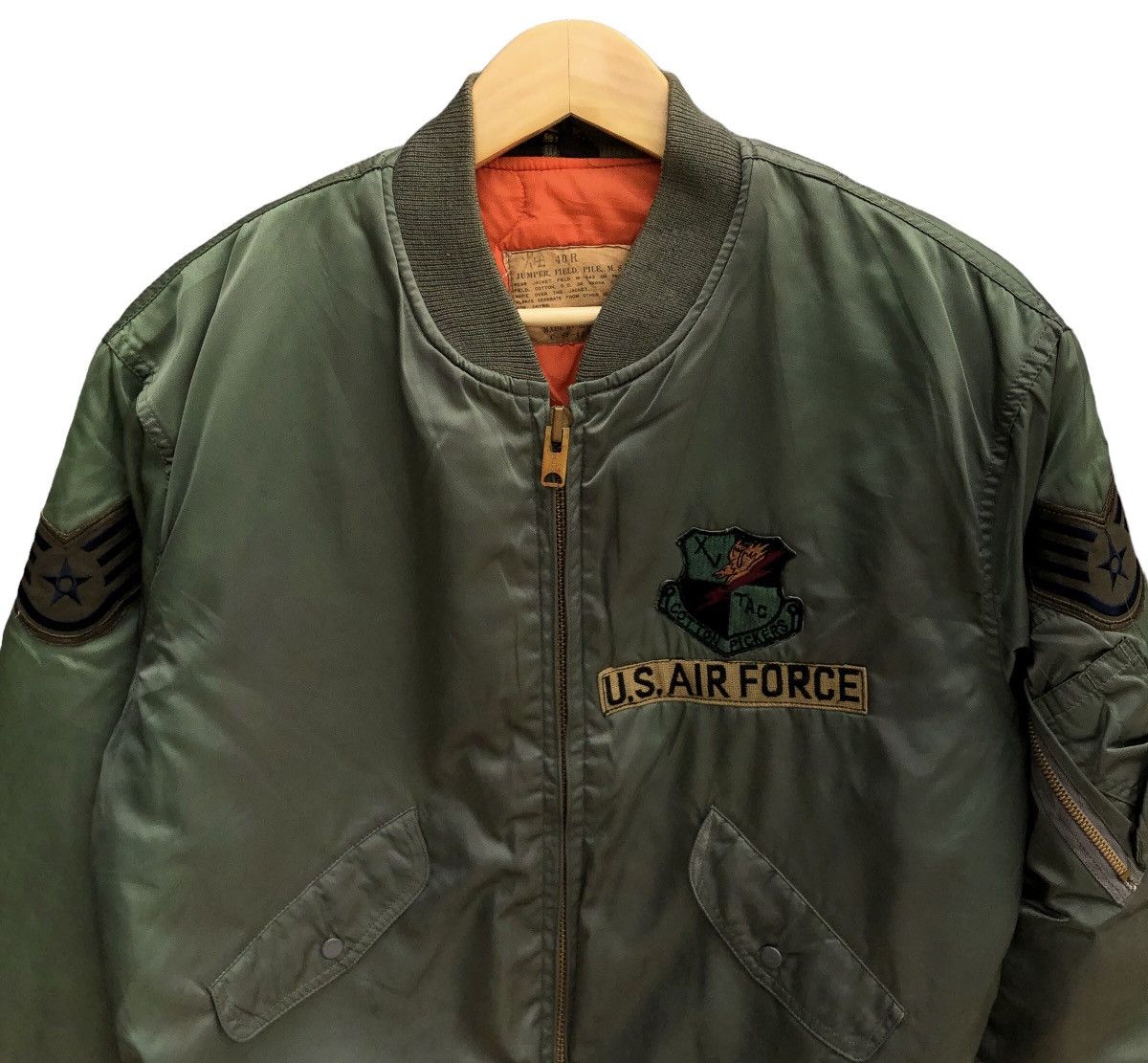 Buzz Rickson's Vintage 70s MA 1 Bomber jacket Talon Zip Size US M / EU 48-50 / 2 - 2 Thumbnail