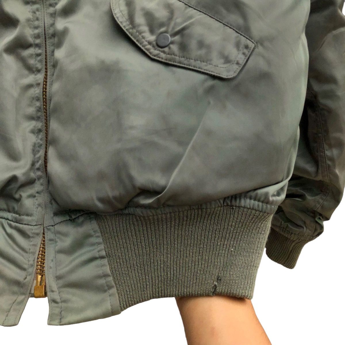 Buzz Rickson's Vintage 70s MA 1 Bomber jacket Talon Zip Size US M / EU 48-50 / 2 - 8 Thumbnail