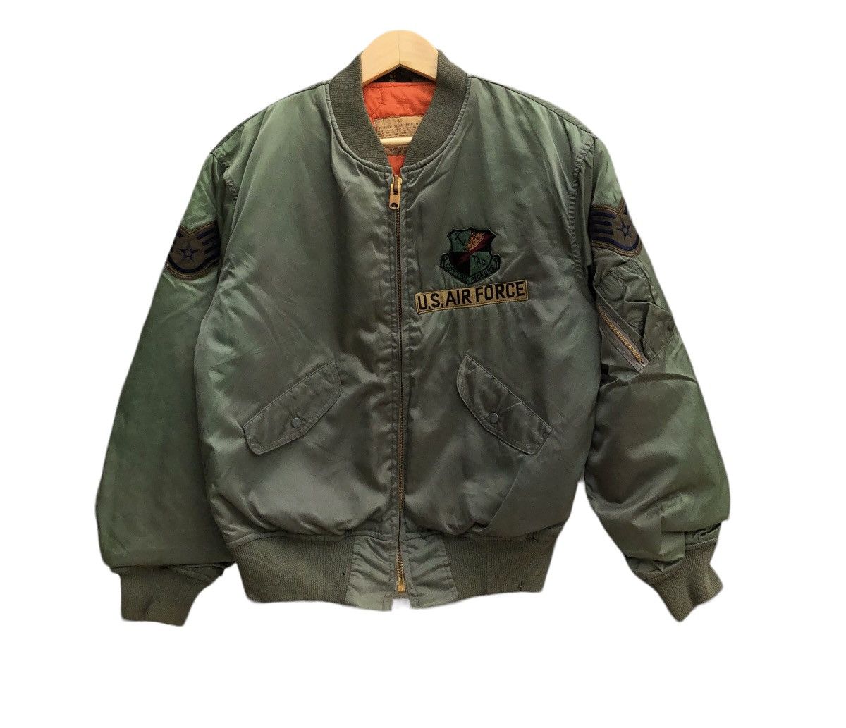 Buzz Rickson's Vintage 70s MA 1 Bomber jacket Talon Zip Size US M / EU 48-50 / 2 - 1 Thumbnail
