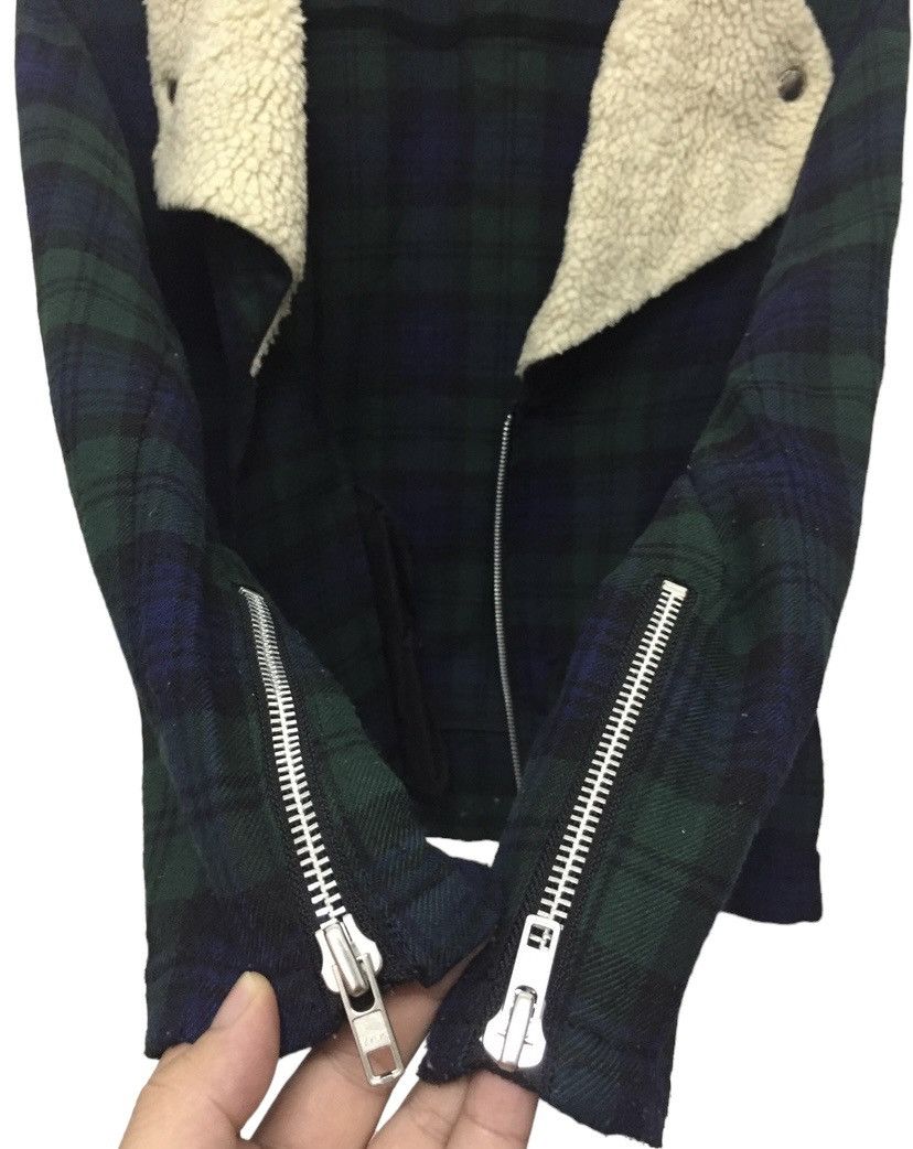 Beams Plus BEAMS Blackwatch tartan plaid Punk Sherpa collar jacket Size S / US 4 / IT 40 - 6 Thumbnail