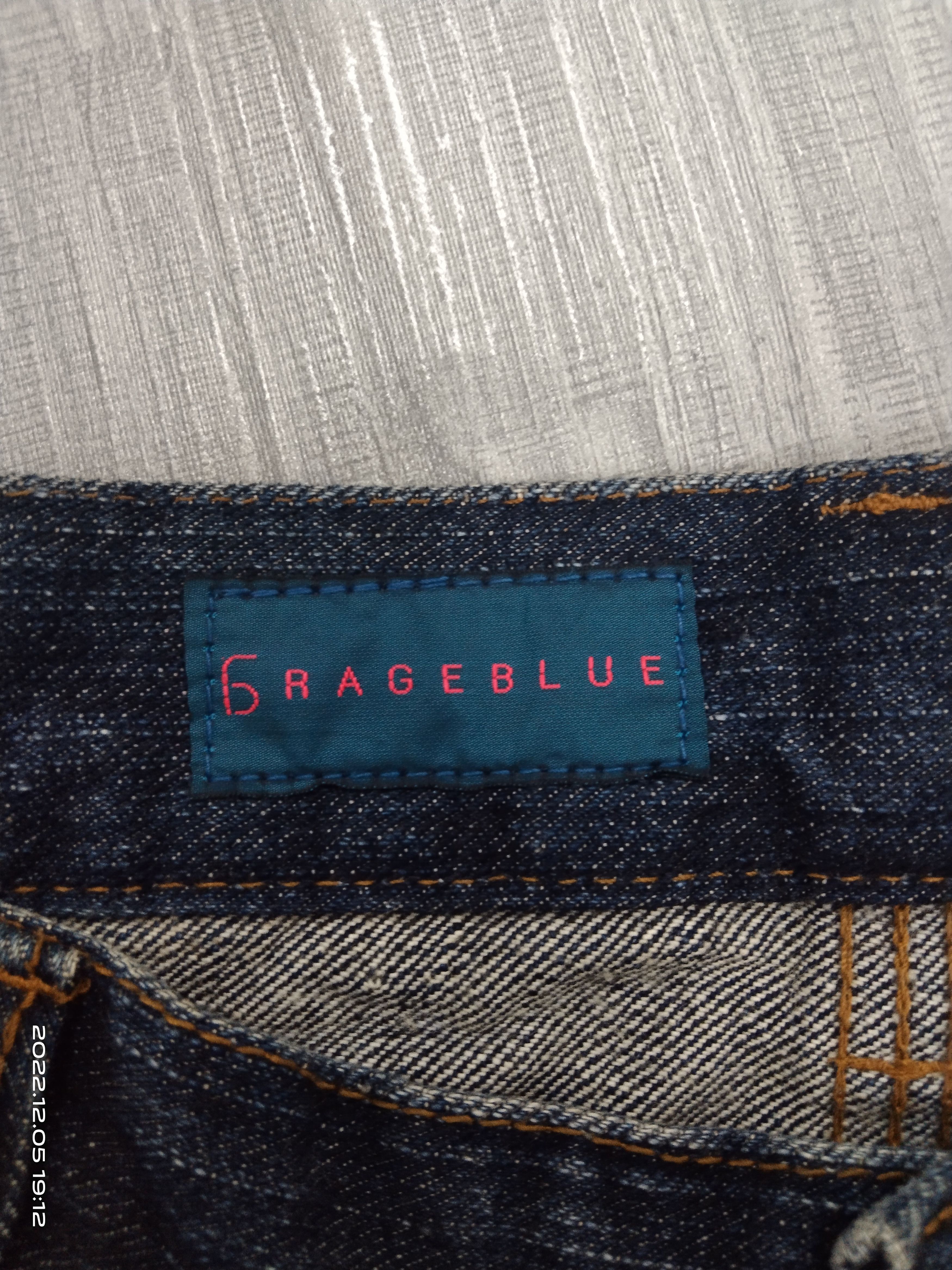 Japanese Brand SUPER SICK SPLATTED GARAGE BLUE MADE IN JAPAN Size US 31 - 8 Thumbnail