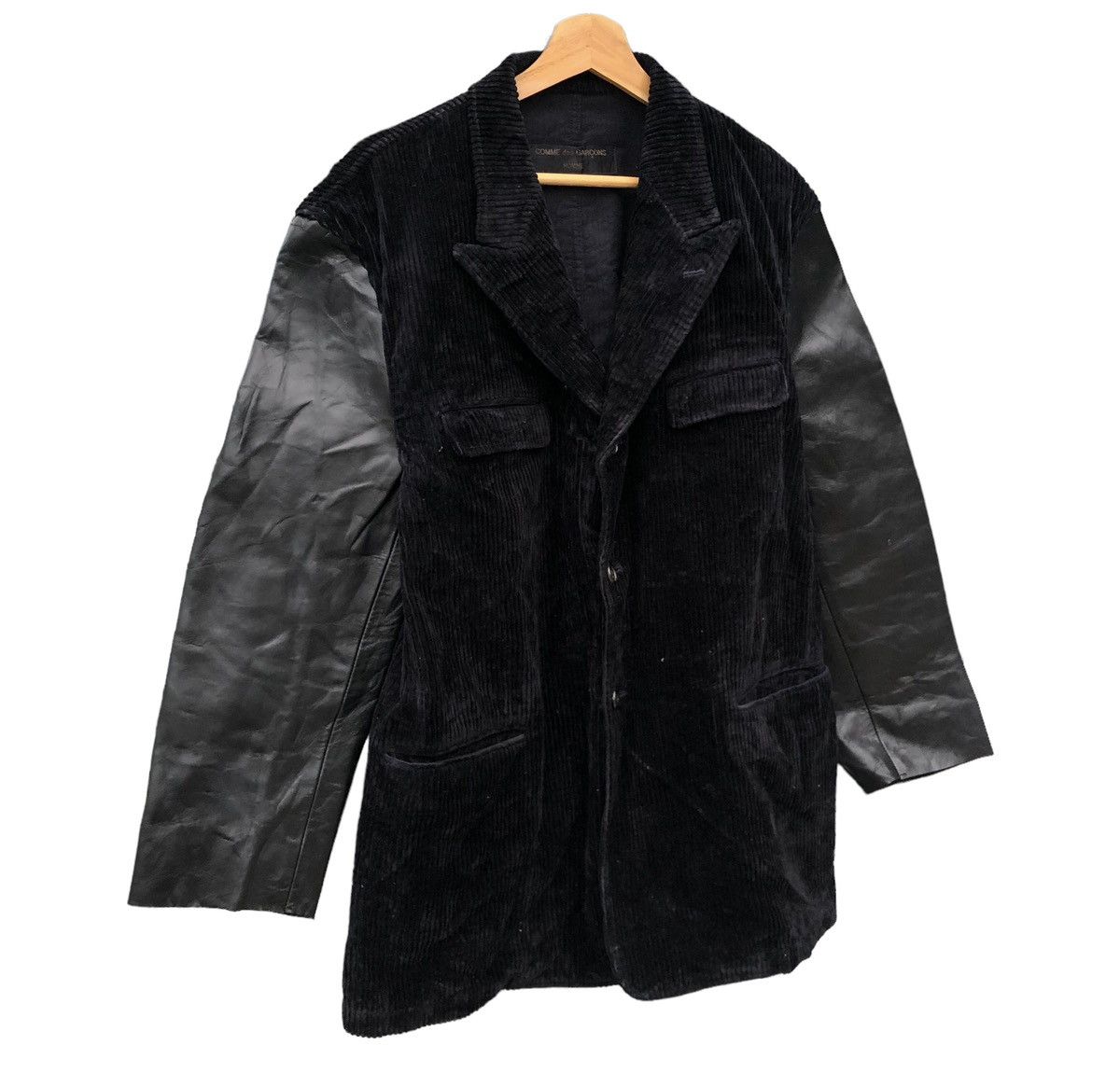 Comme des Garcons Homme Plus AD1995 CDGH sleeve leather corduroy coat Size US M / EU 48-50 / 2 - 3 Thumbnail