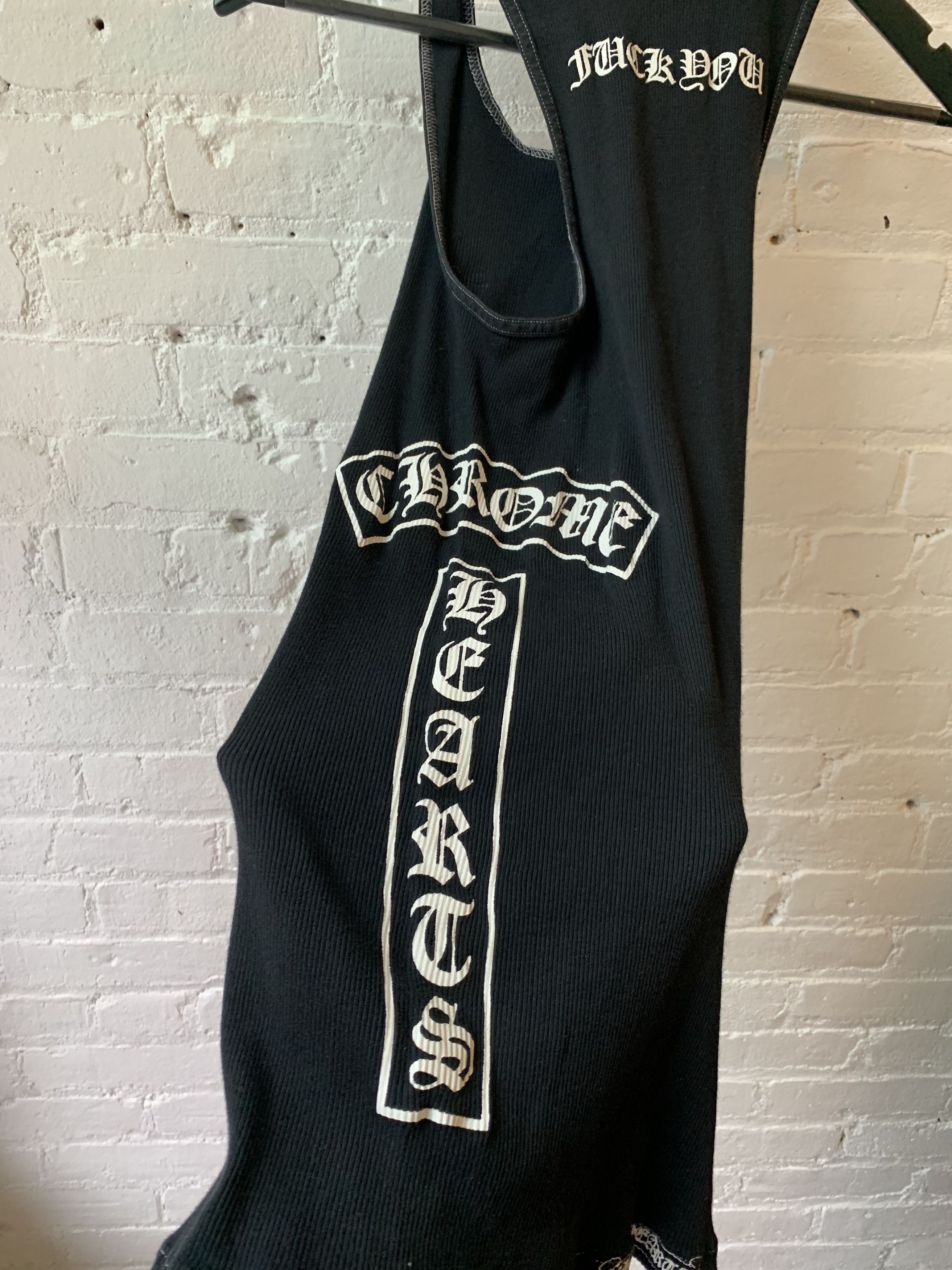 Chrome Hearts × Vintage Chrome Hearts Fuck You / Cross Tank Top Sz M Size US M / EU 48-50 / 2 - 3 Thumbnail