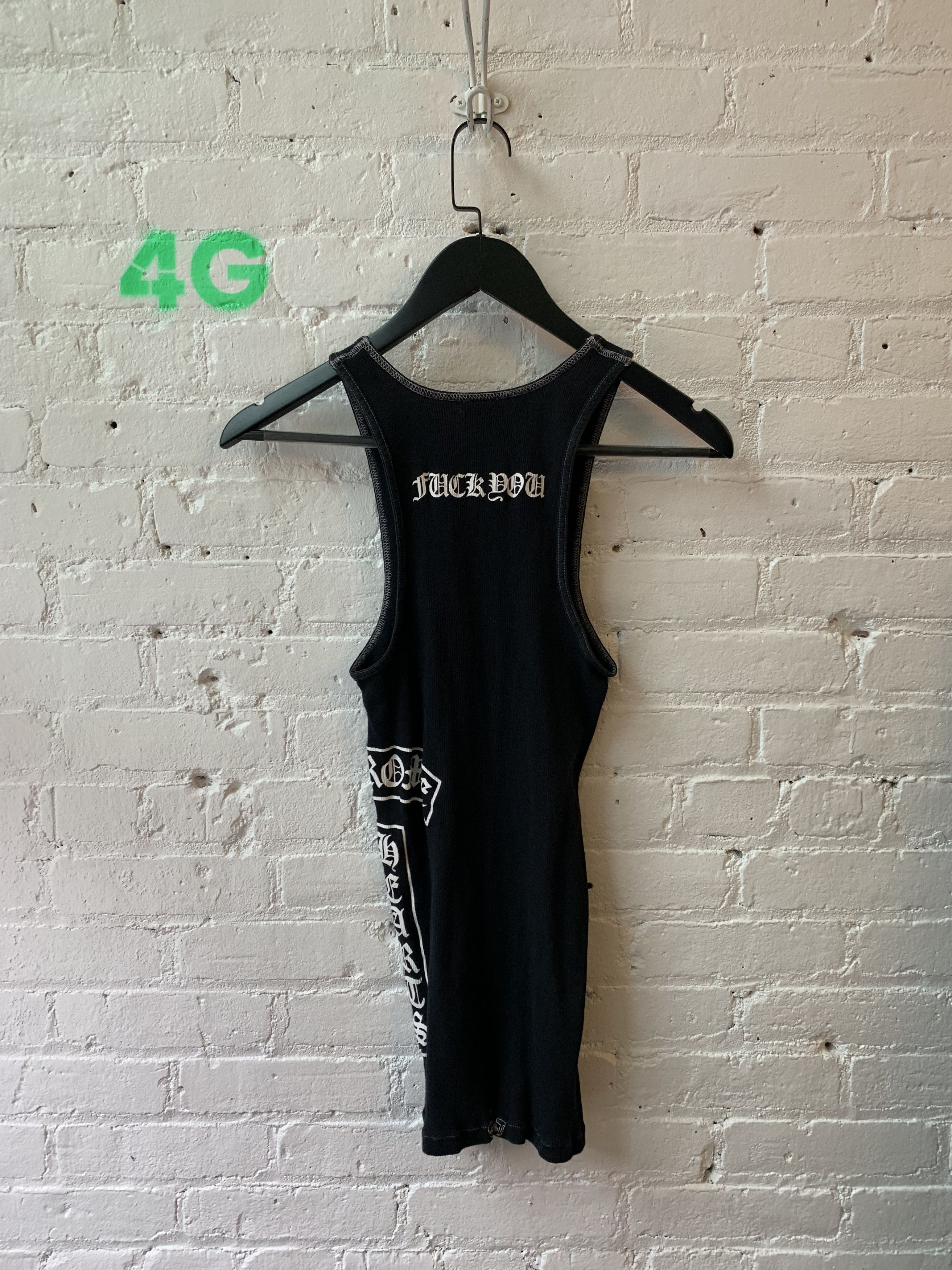 Chrome Hearts × Vintage Chrome Hearts Fuck You / Cross Tank Top Sz M Size US M / EU 48-50 / 2 - 2 Thumbnail