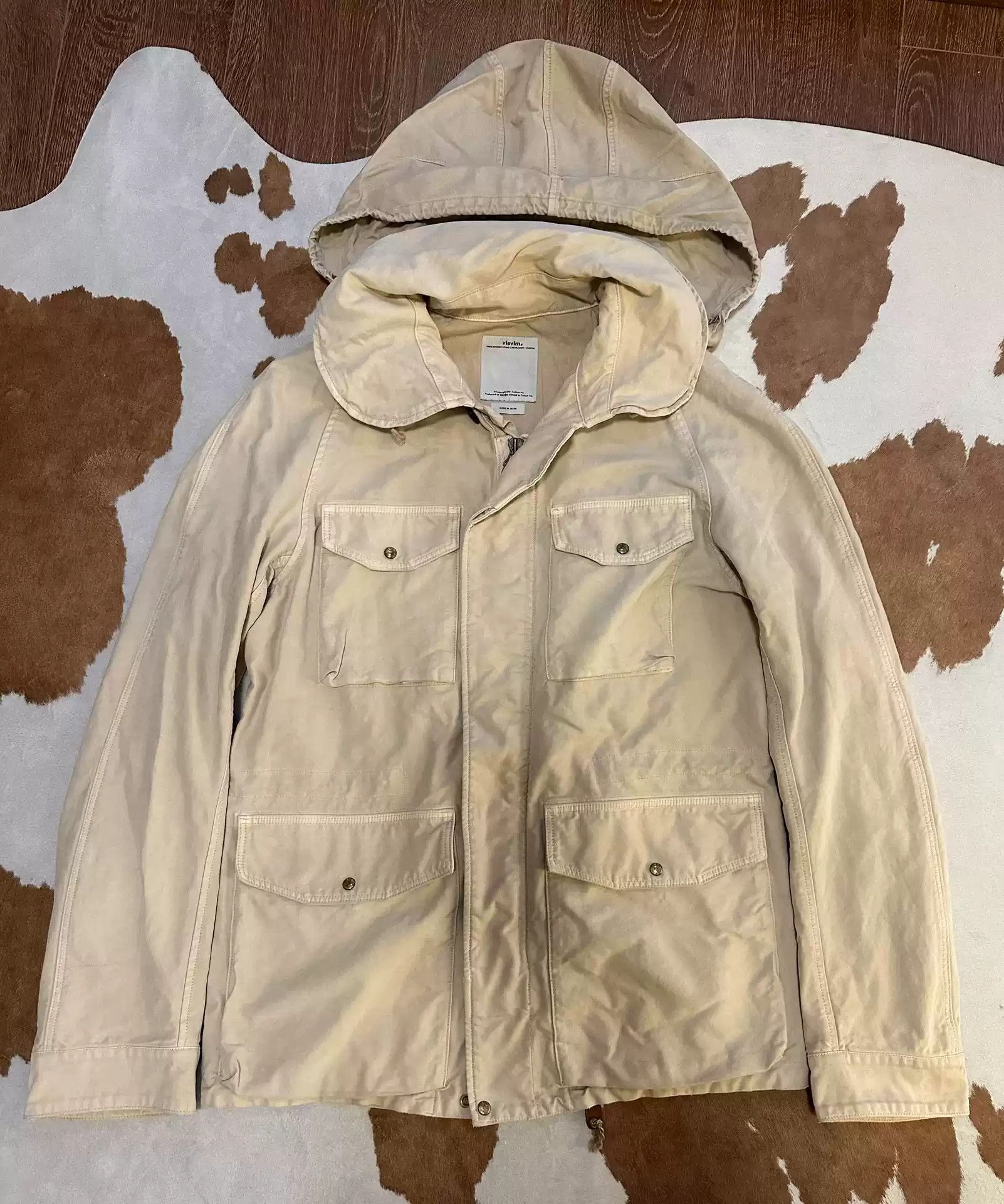 image of Visvim 15Ss Pfd Jkt Dmgd in White, Men's (Size Large)