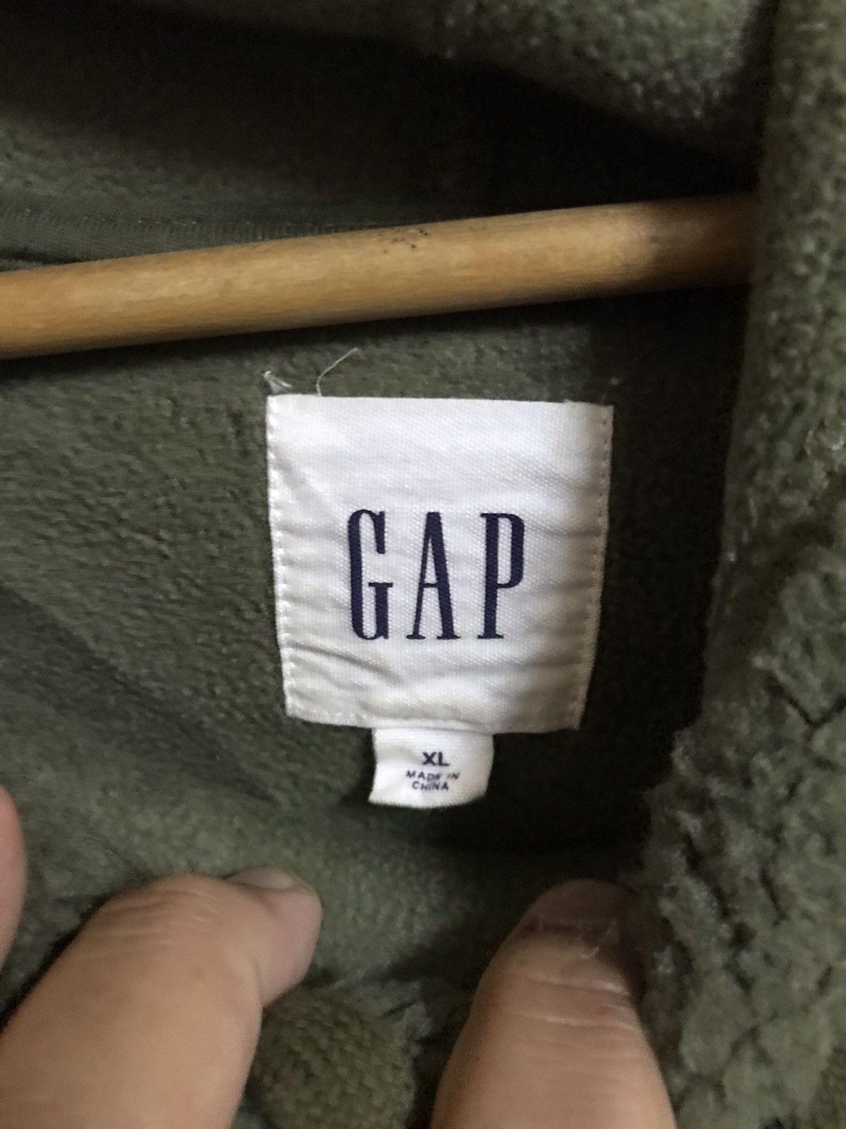 Gap × Vintage Y2K GAP FLEECE HOODIE Size US XL / EU 56 / 4 - 5 Thumbnail
