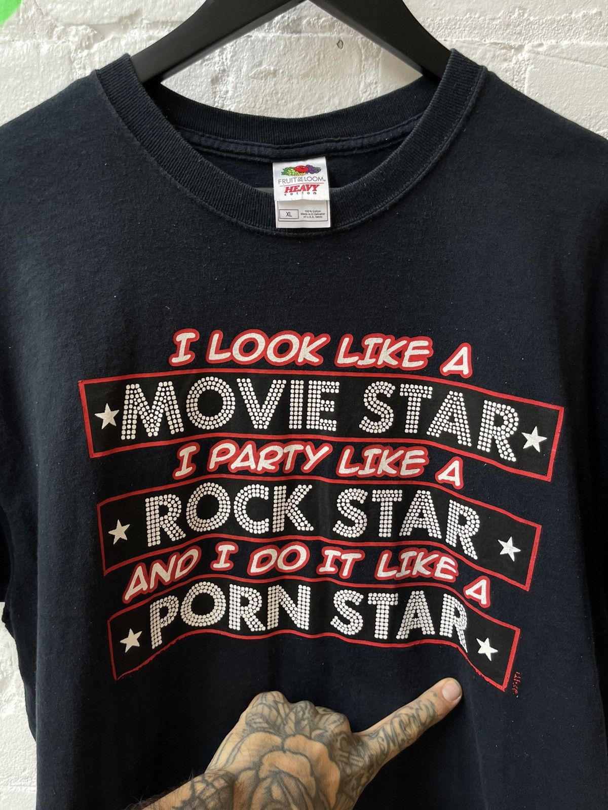 Vintage Vintage MOVIESTAR ROCKSTAR PORNSTAR PORN SHIRT 4Gseller Size US L / EU 52-54 / 3 - 2 Thumbnail