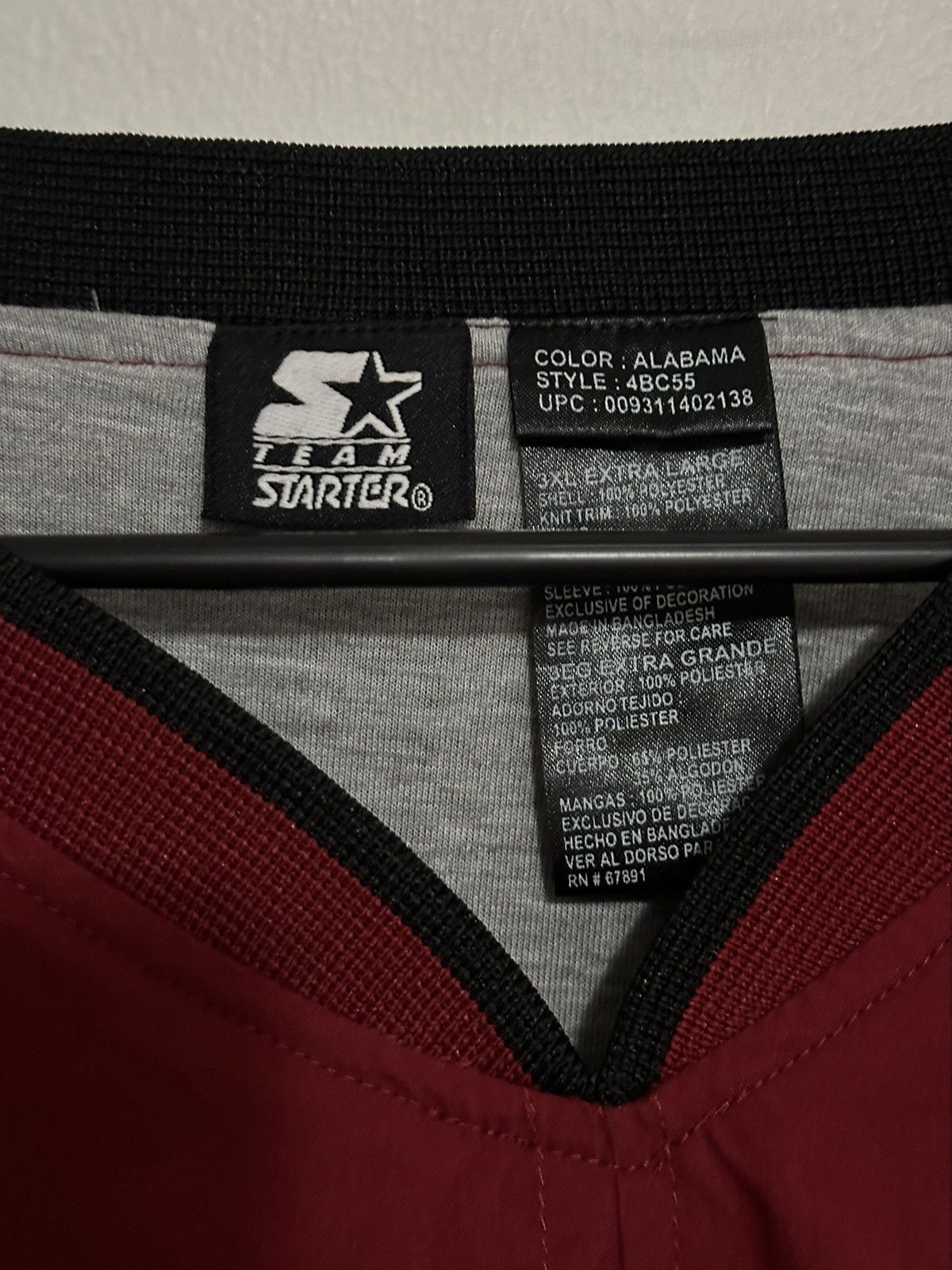 Starter × Vintage Vintage Starter Alabama Crimson Tide Pullover Size US XXL / EU 58 / 5 - 3 Thumbnail