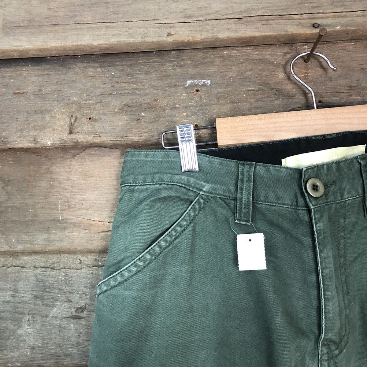 Japanese Brand DLL Bull Green utility Cargo Multipocket Pants #1582 Size US 30 / EU 46 - 6 Thumbnail