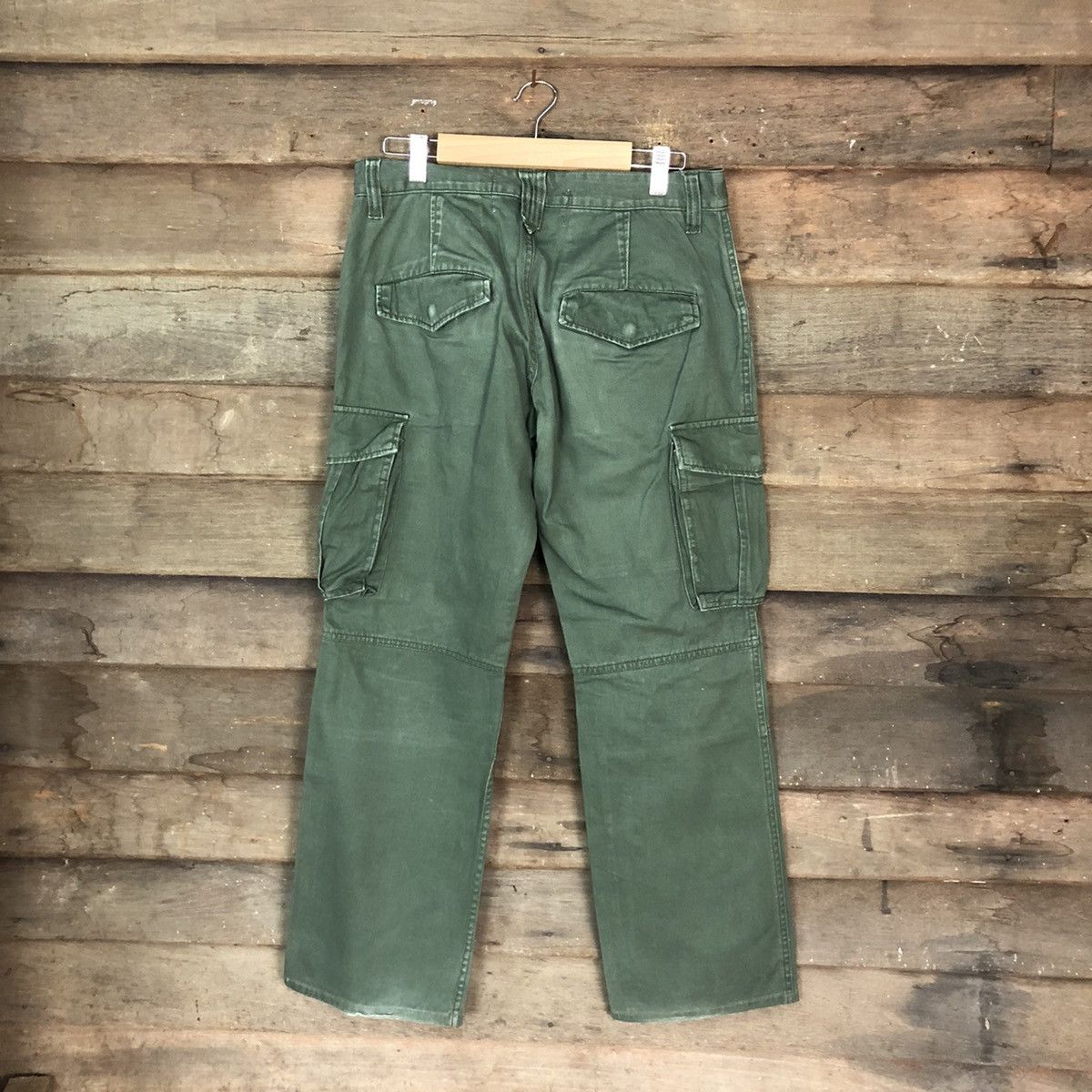 Japanese Brand DLL Bull Green utility Cargo Multipocket Pants #1582 Size US 30 / EU 46 - 9 Thumbnail