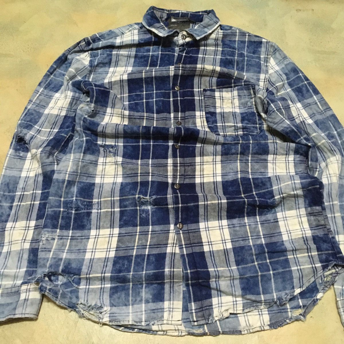 Zara Button Up Shirt Distress Seditionaries Style Size US M / EU 48-50 / 2 - 10 Thumbnail