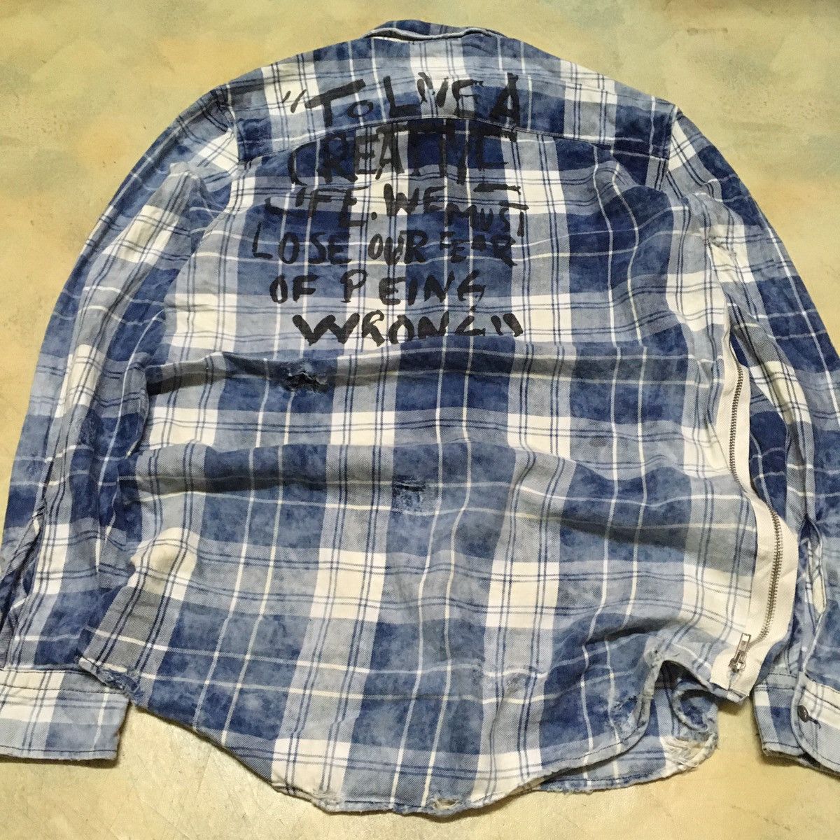 Zara Button Up Shirt Distress Seditionaries Style Size US M / EU 48-50 / 2 - 4 Thumbnail