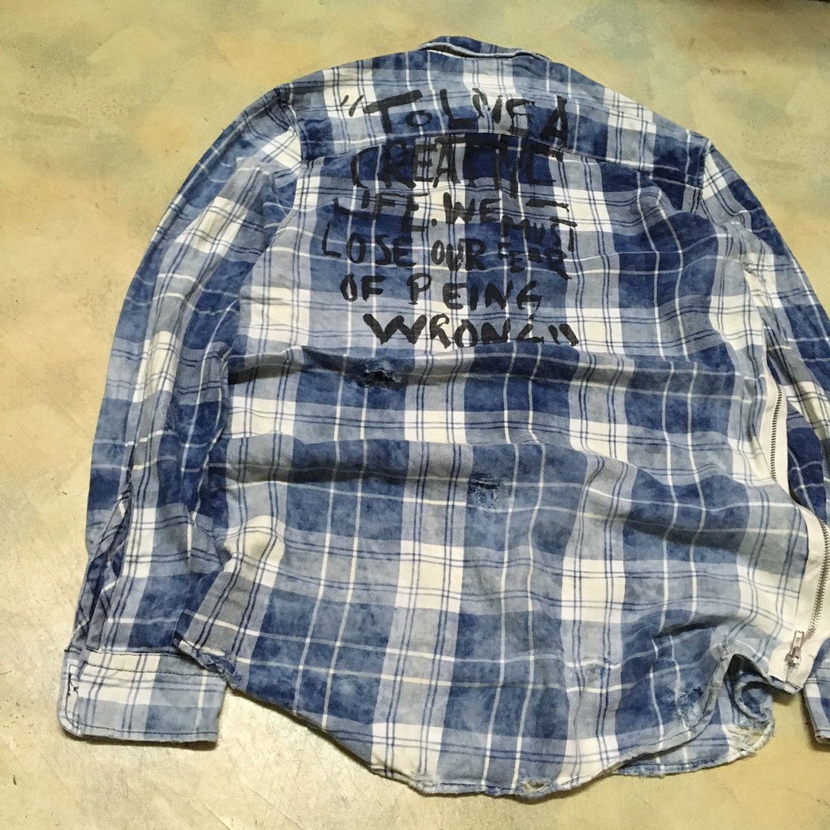 Zara Button Up Shirt Distress Seditionaries Style Size US M / EU 48-50 / 2 - 3 Thumbnail