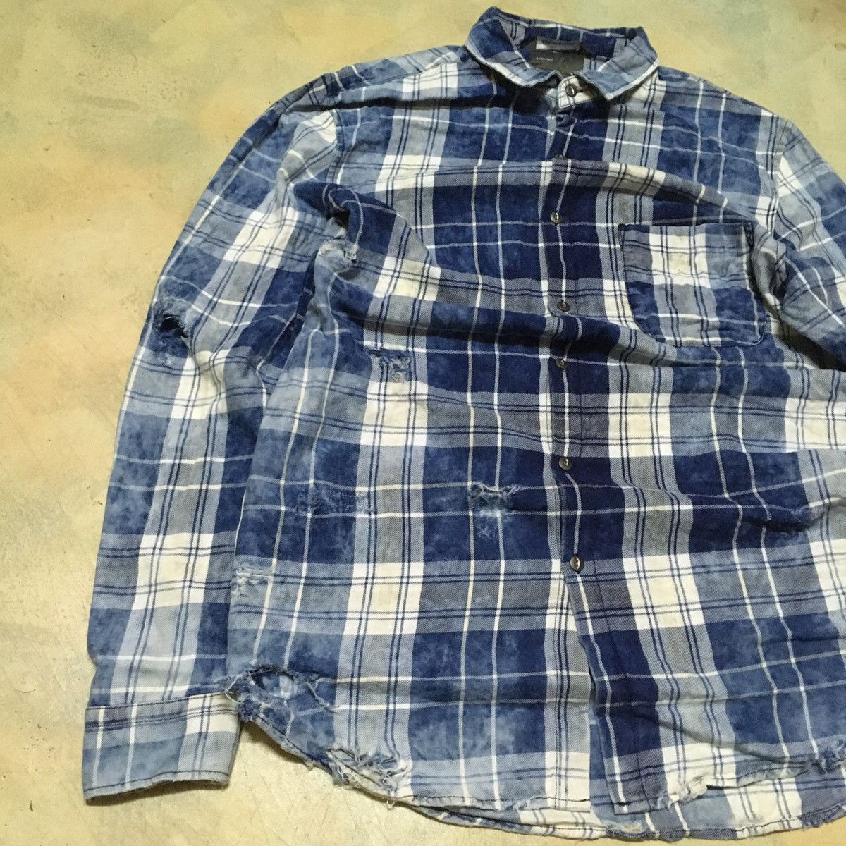Zara Button Up Shirt Distress Seditionaries Style Size US M / EU 48-50 / 2 - 9 Thumbnail