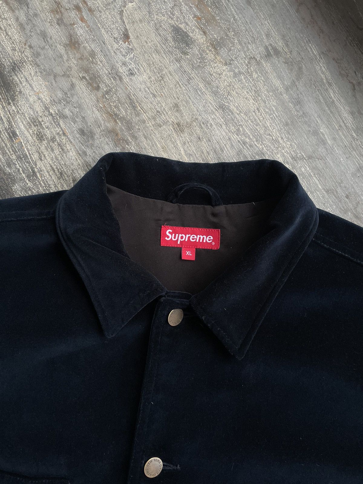Supreme Supreme Velvet Chore Coat Size US XL / EU 56 / 4 - 6 Thumbnail