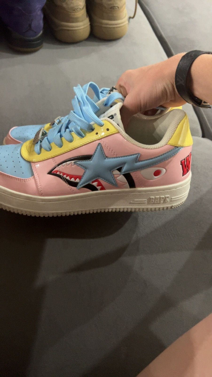 Bape Sta Low M2 20th Anniversary Patent Pink