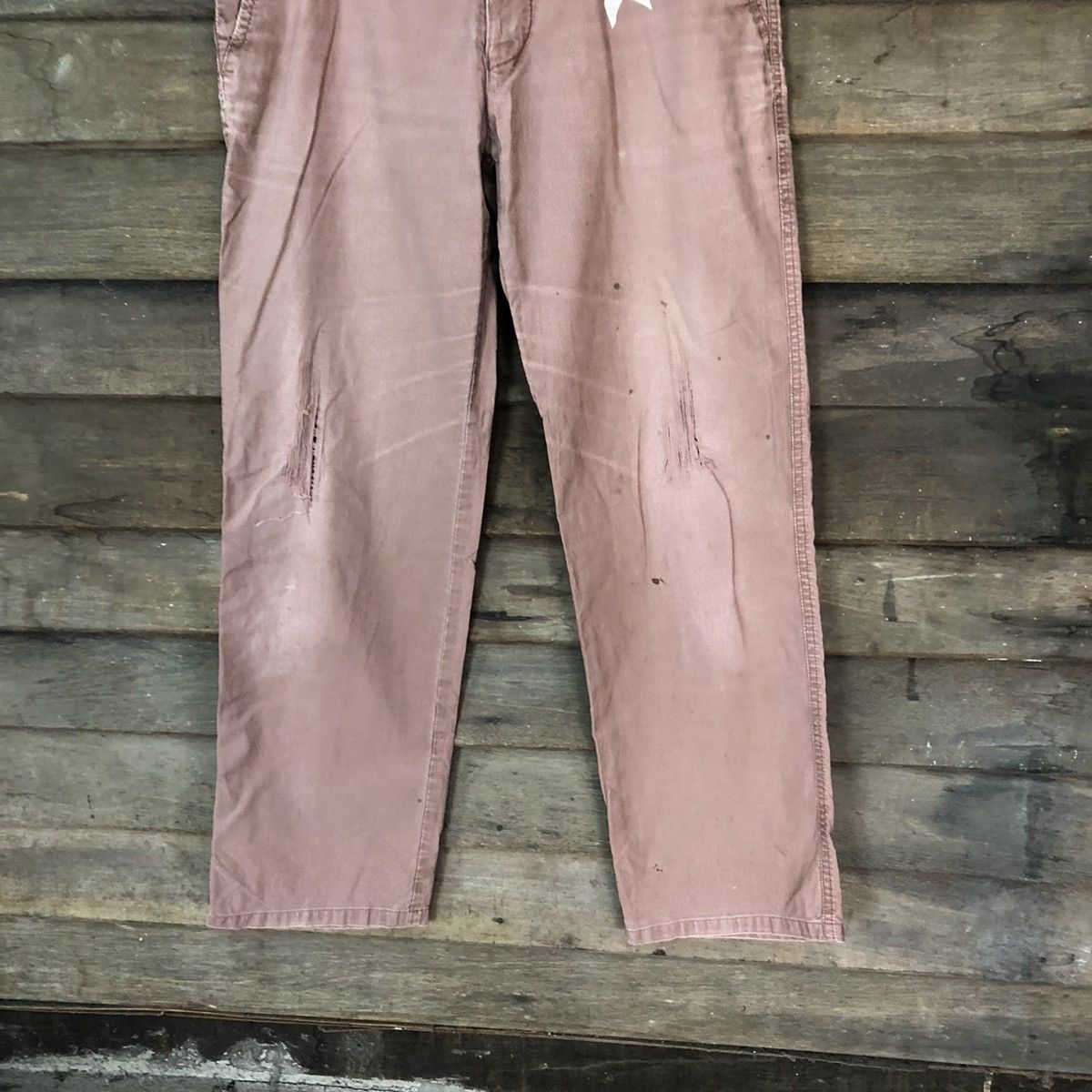 Faded Glory × Japanese Brand Full House Homme Pink faded corduroy Casual Pants #5691 Size US 32 / EU 48 - 3 Thumbnail
