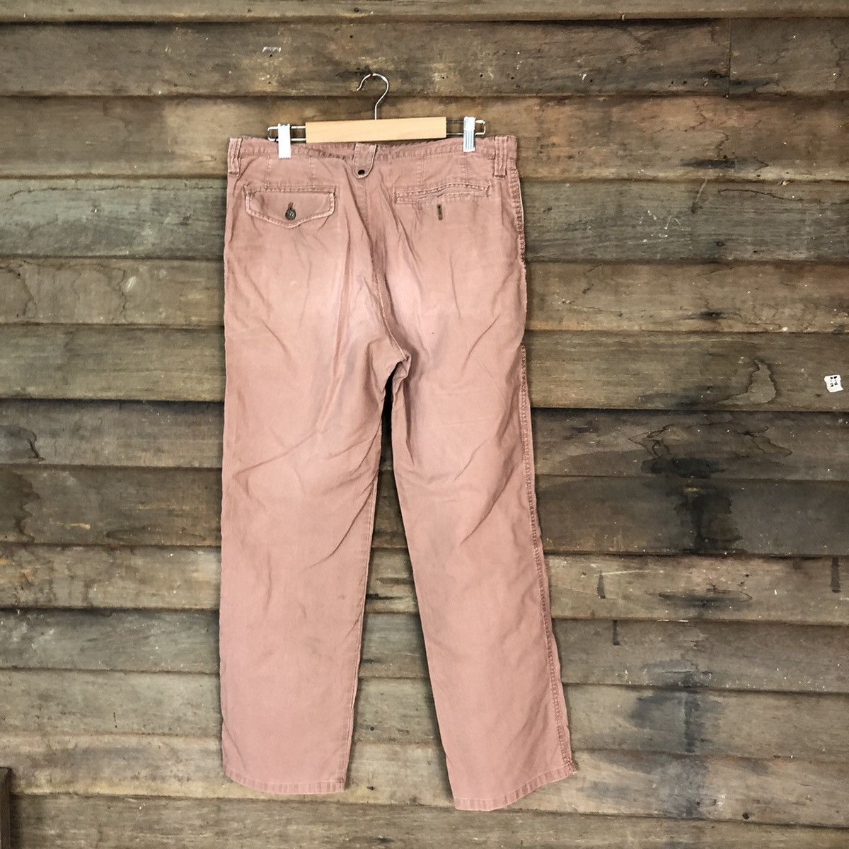 Faded Glory × Japanese Brand Full House Homme Pink faded corduroy Casual Pants #5691 Size US 32 / EU 48 - 9 Thumbnail