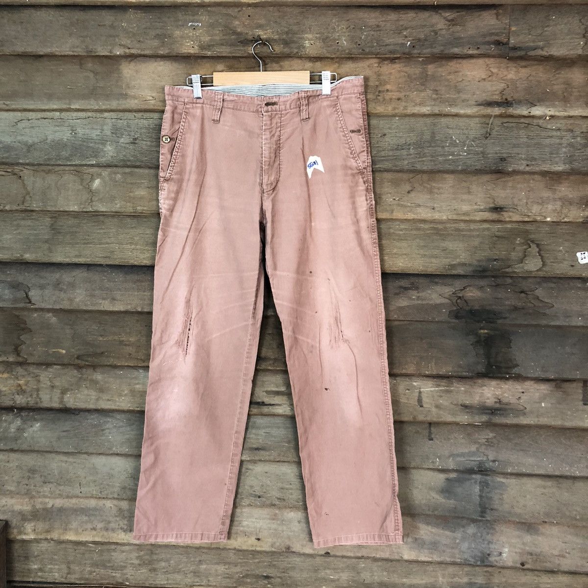 Faded Glory × Japanese Brand Full House Homme Pink faded corduroy Casual Pants #5691 Size US 32 / EU 48 - 1 Thumbnail