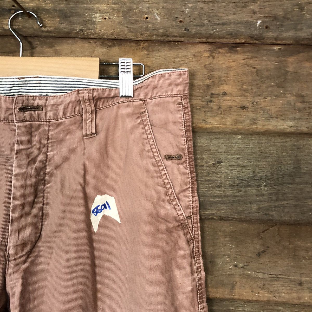 Faded Glory × Japanese Brand Full House Homme Pink faded corduroy Casual Pants #5691 Size US 32 / EU 48 - 5 Thumbnail