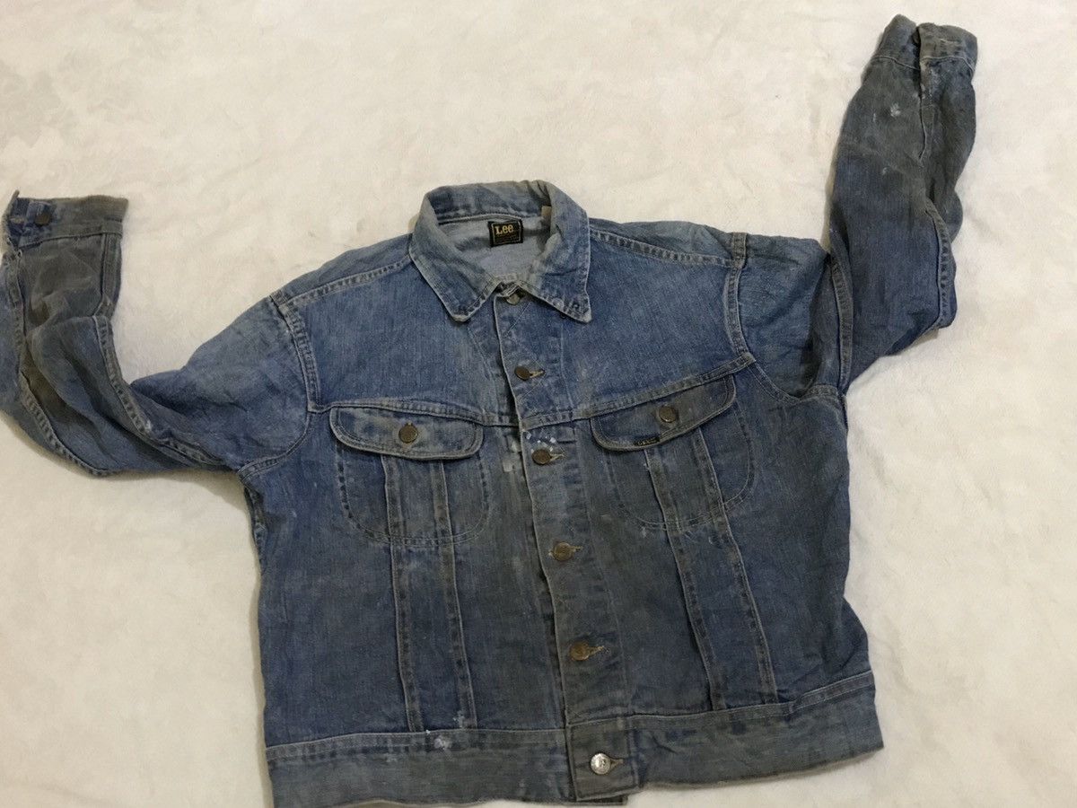 Lee 🔥Rare🔥Vtg lee trucker blue denim jacket Size US M / EU 48-50 / 2 - 6 Thumbnail