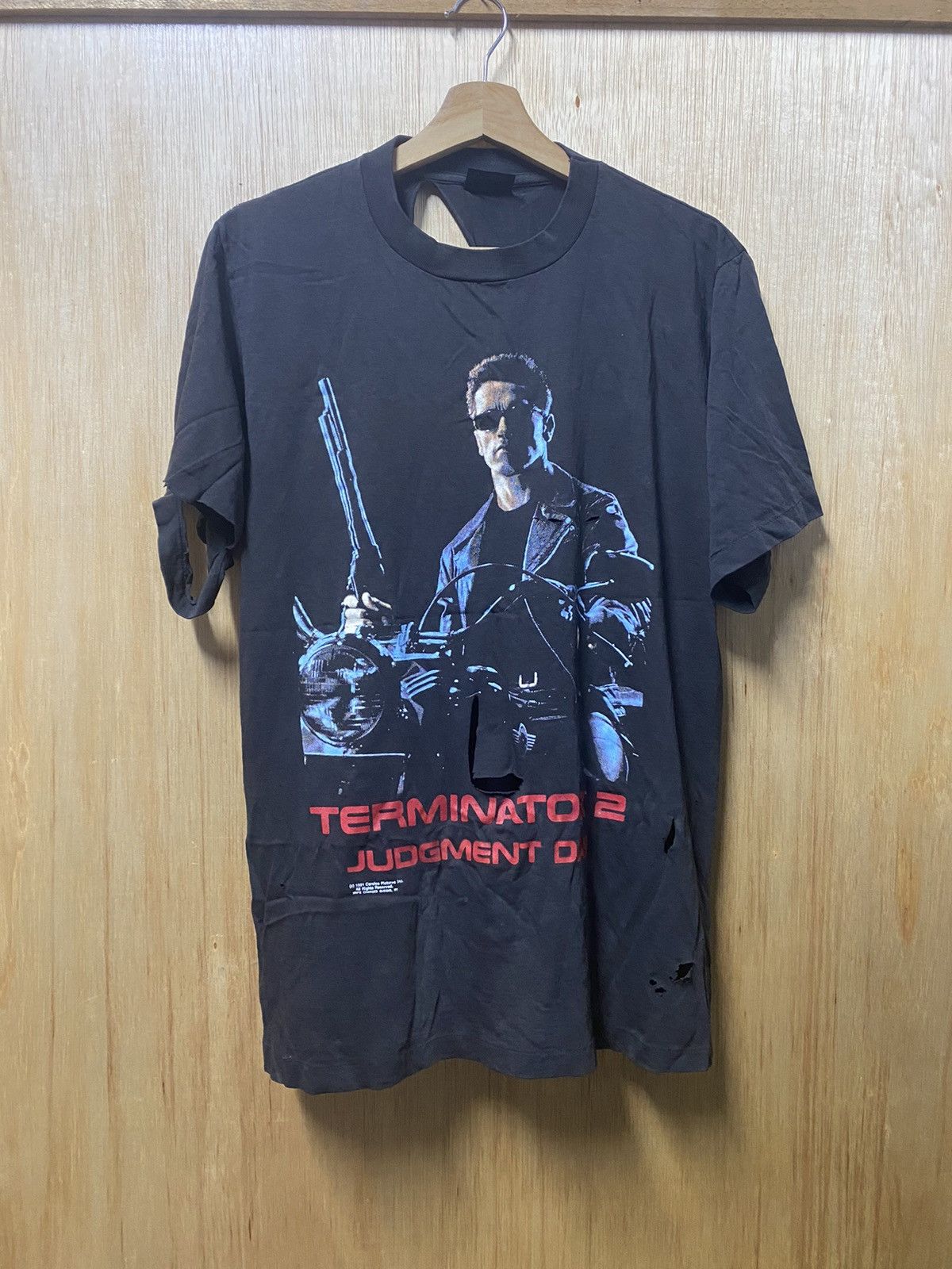 Vintage Grail🔥Arnold Schwarzenegger Terminator 2 Judment Day 1991 Size US L / EU 52-54 / 3 - 2 Thumbnail
