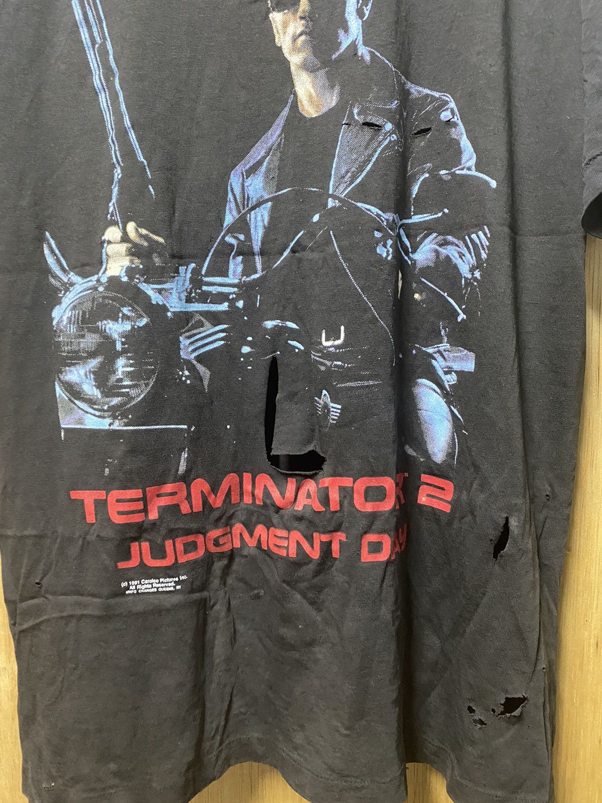 Vintage Grail🔥Arnold Schwarzenegger Terminator 2 Judment Day 1991 Size US L / EU 52-54 / 3 - 5 Thumbnail