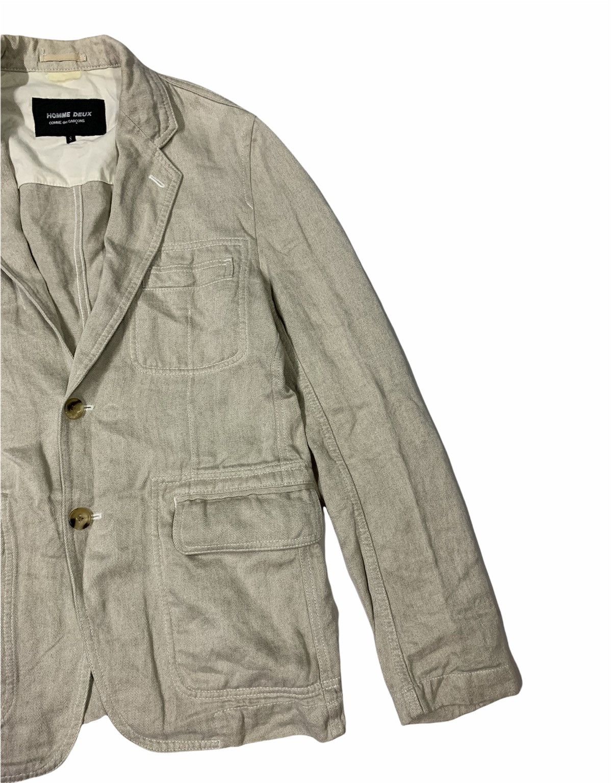 Comme des Garcons 🔥CdG HOMME DEUX LINEN CASUAL JACKETS Size US S / EU 44-46 / 1 - 3 Thumbnail