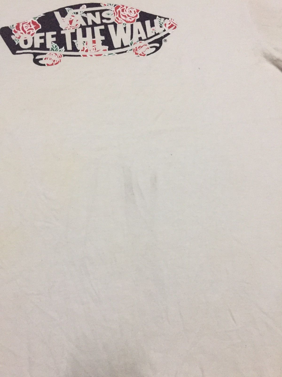 Other Nice Printed Skate Roses Vans Of The Wall Tshirt Size US M / EU 48-50 / 2 - 7 Thumbnail
