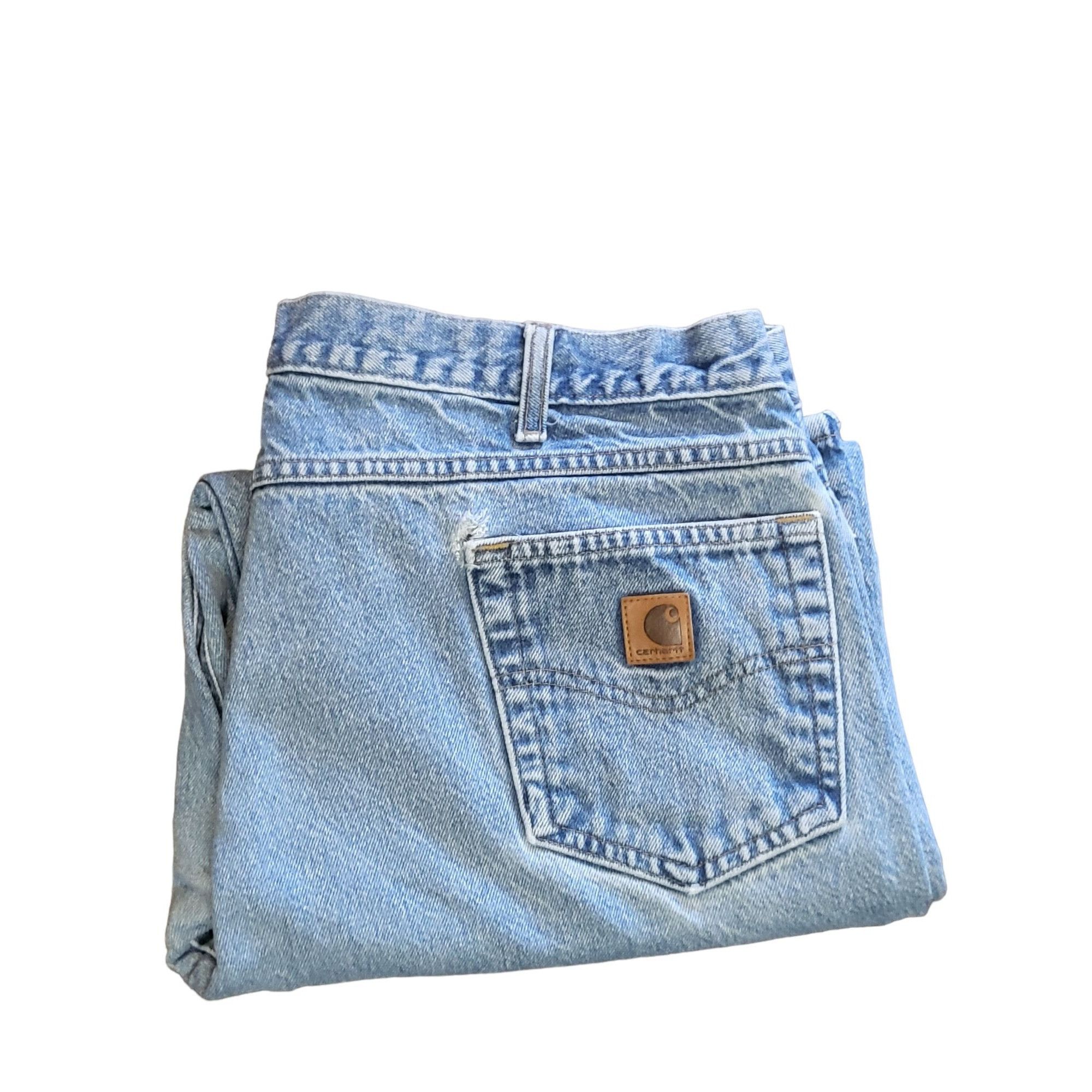 Carhartt Carhartt Blue Denim Relaxed Fit B17 DST Sz 44 X 30 Jeans Men ...