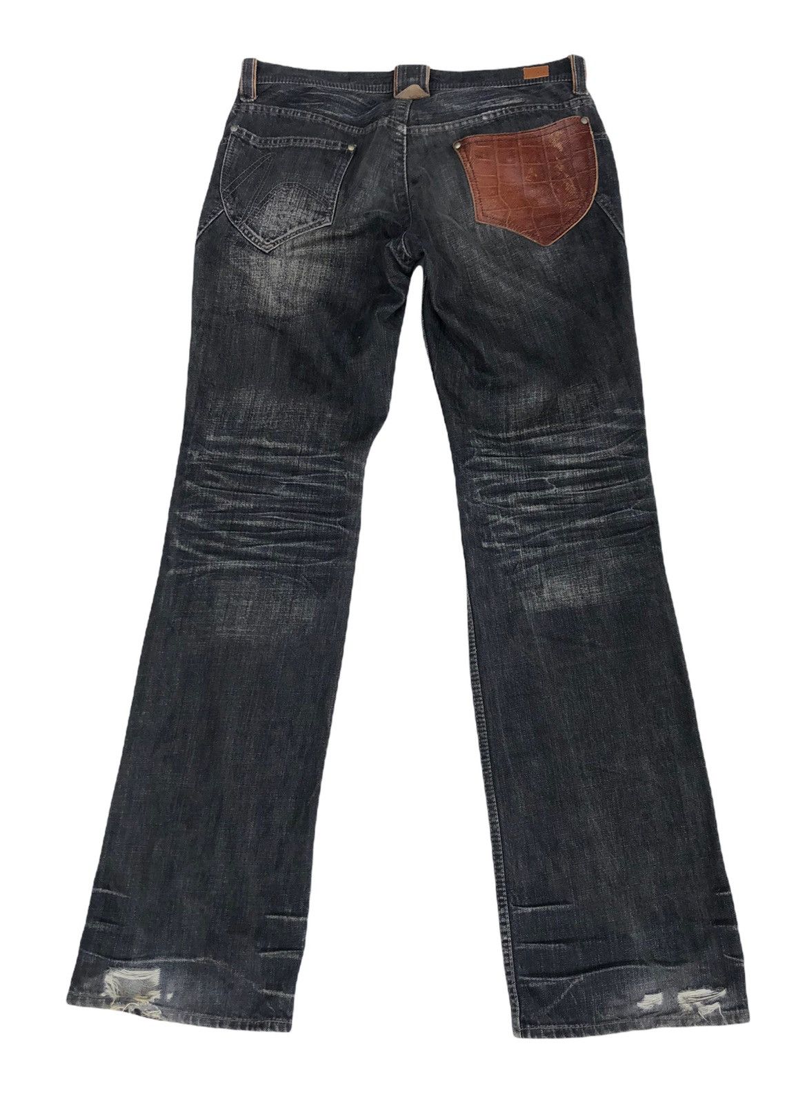 Japanese Brand 🔥Japanese Nicole For Men Distressed Flare Jeans🔥 Size US 34 / EU 50 - 2 Thumbnail