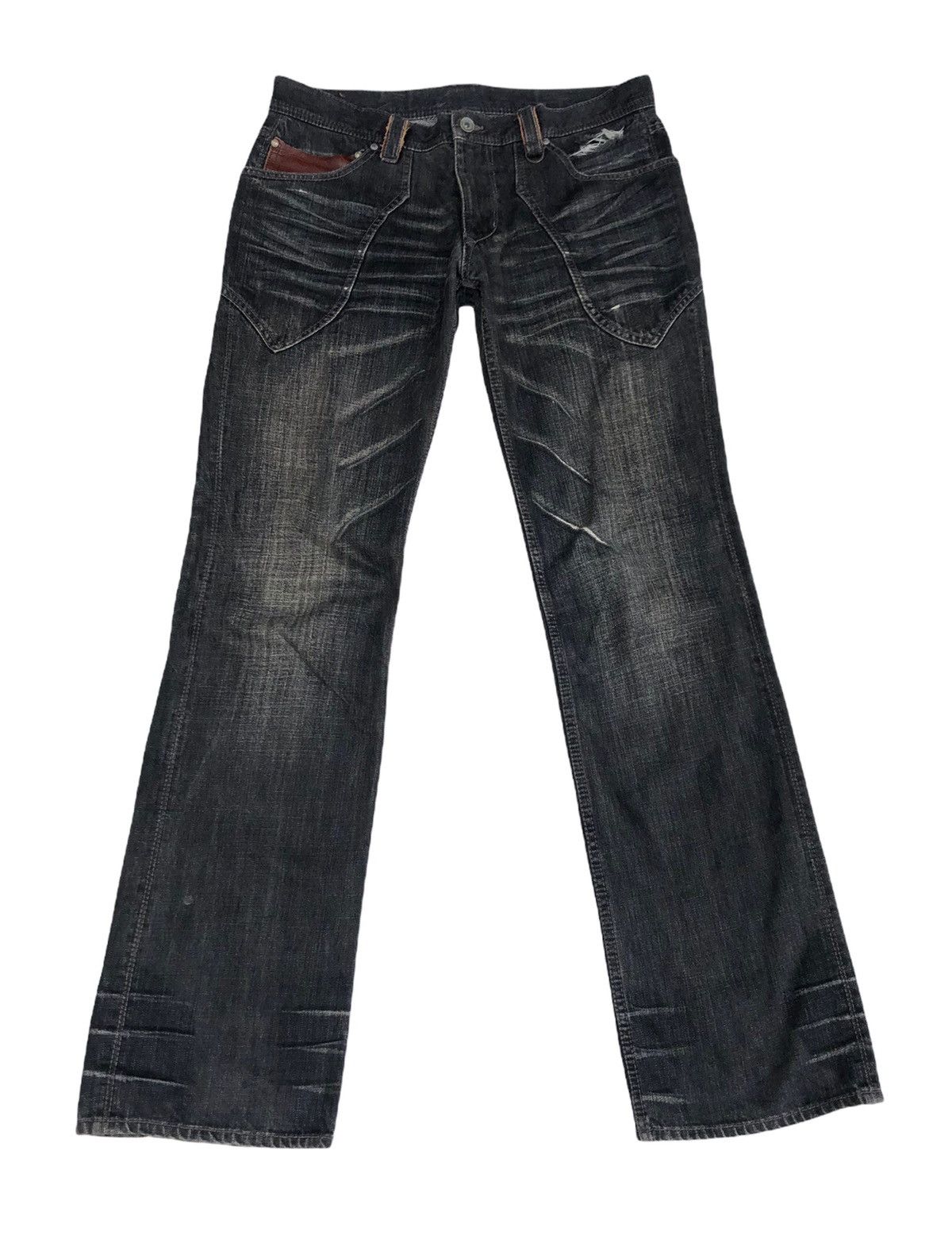 Japanese Brand 🔥Japanese Nicole For Men Distressed Flare Jeans🔥 Size US 34 / EU 50 - 1 Thumbnail