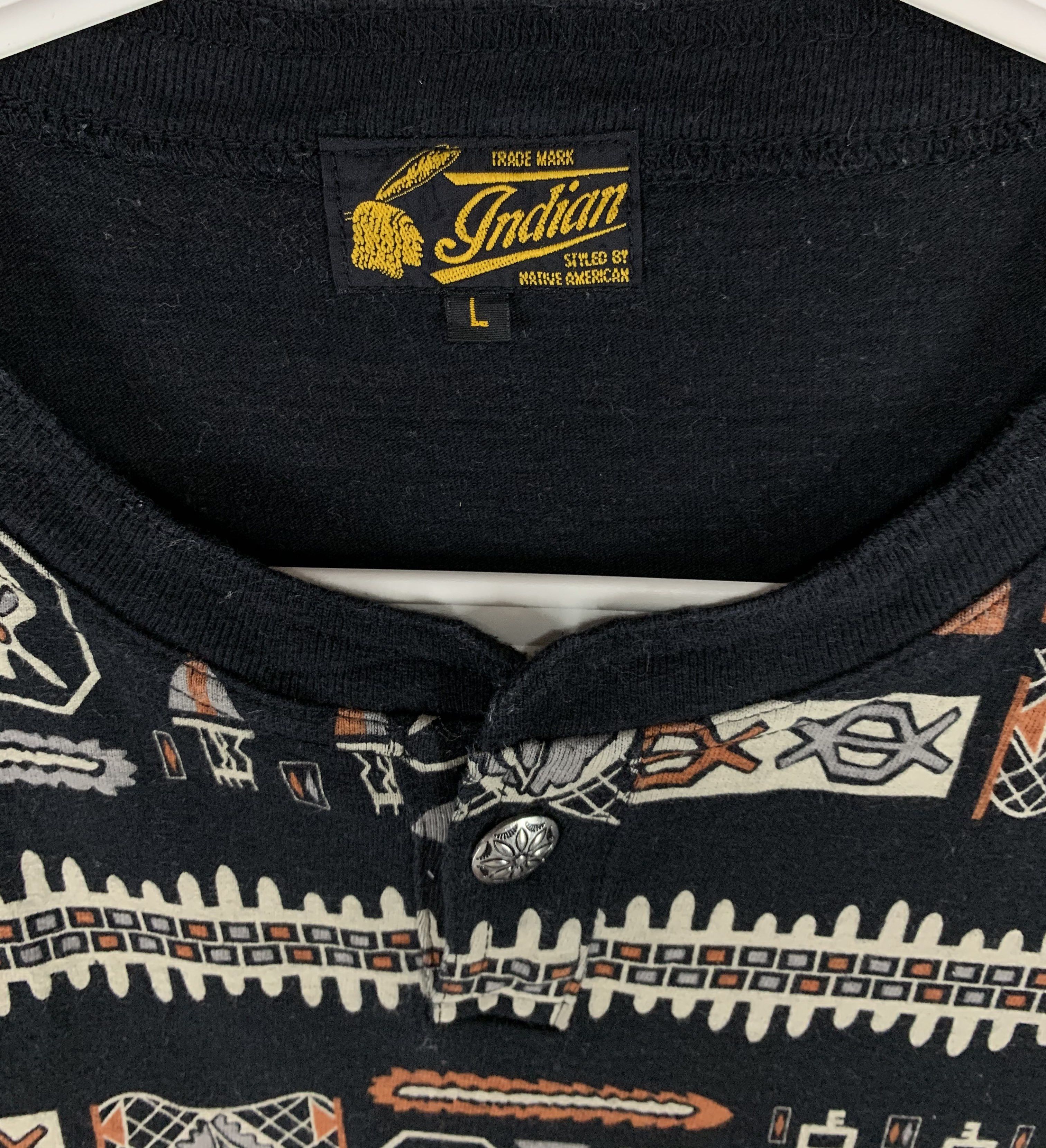 Indian Motorcycle × Toyo Enterprises Indian motorcycles native art allover print tshirt Size US L / EU 52-54 / 3 - 6 Thumbnail