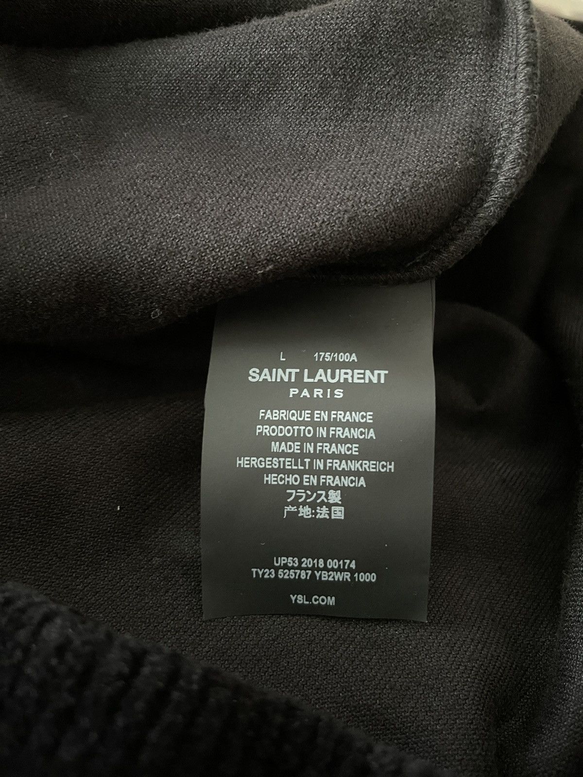 Hedi Slimane × Saint Laurent Paris × Yves Saint Laurent Rare Limited Edition Runway Velvet Hoodie Ripped Distressed Size XL / US 12-14 / IT 48-50 - 17 Thumbnail