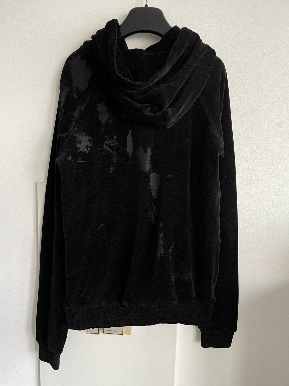Hedi Slimane × Saint Laurent Paris × Yves Saint Laurent Rare Limited Edition Runway Velvet Hoodie Ripped Distressed Size XL / US 12-14 / IT 48-50 - 13 Thumbnail