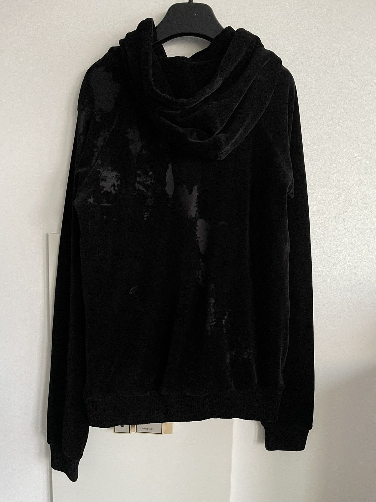 Hedi Slimane × Saint Laurent Paris × Yves Saint Laurent Rare Limited Edition Runway Velvet Hoodie Ripped Distressed Size XL / US 12-14 / IT 48-50 - 23 Thumbnail