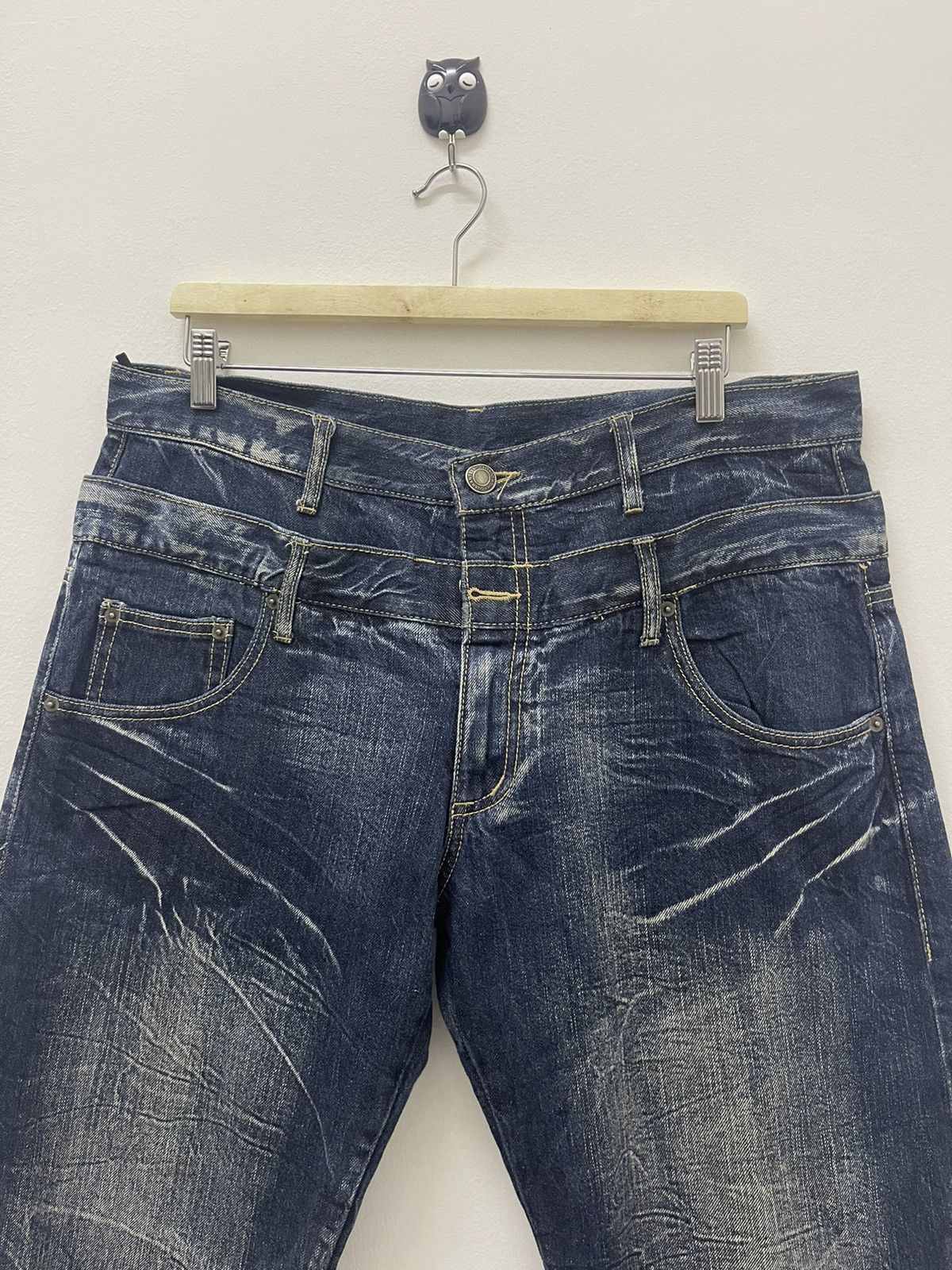 Japanese Brand Rare Vintage BACK & FORTH Double Waist Angel Wings Daicock Size US 35 - 4 Thumbnail