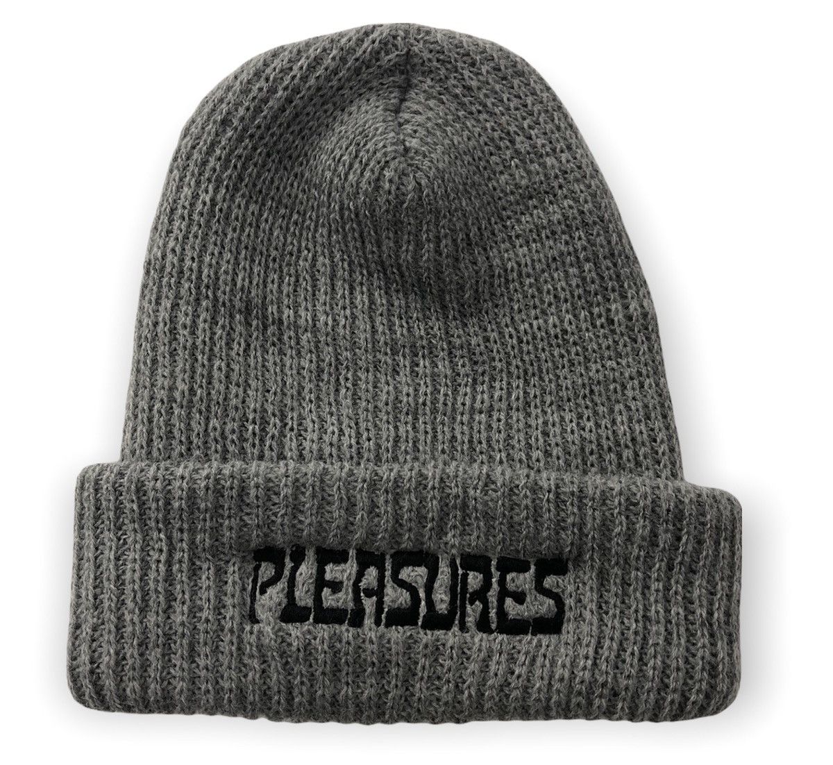 Pleasures Pleasures FW19 Night Logo Gray Beanie Size ONE SIZE - 1 Thumbnail