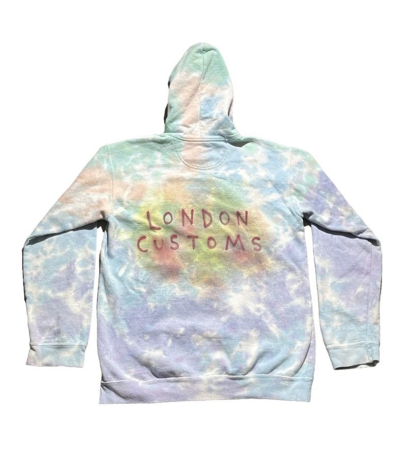 Other London customs hand painted 1/1 tie dye hoodie sweatshirt Size US M / EU 48-50 / 2 - 4 Thumbnail