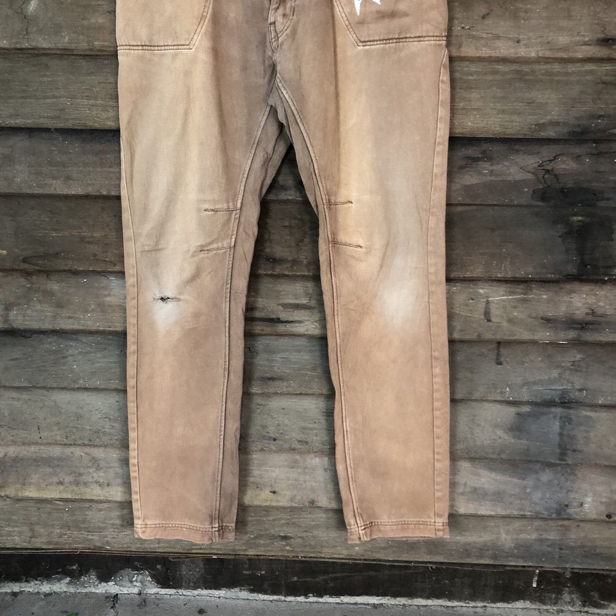 Russell Athletic × Vintage Rusell Athetic Brown faded Casual Pants #5696 Size US 33 - 3 Thumbnail