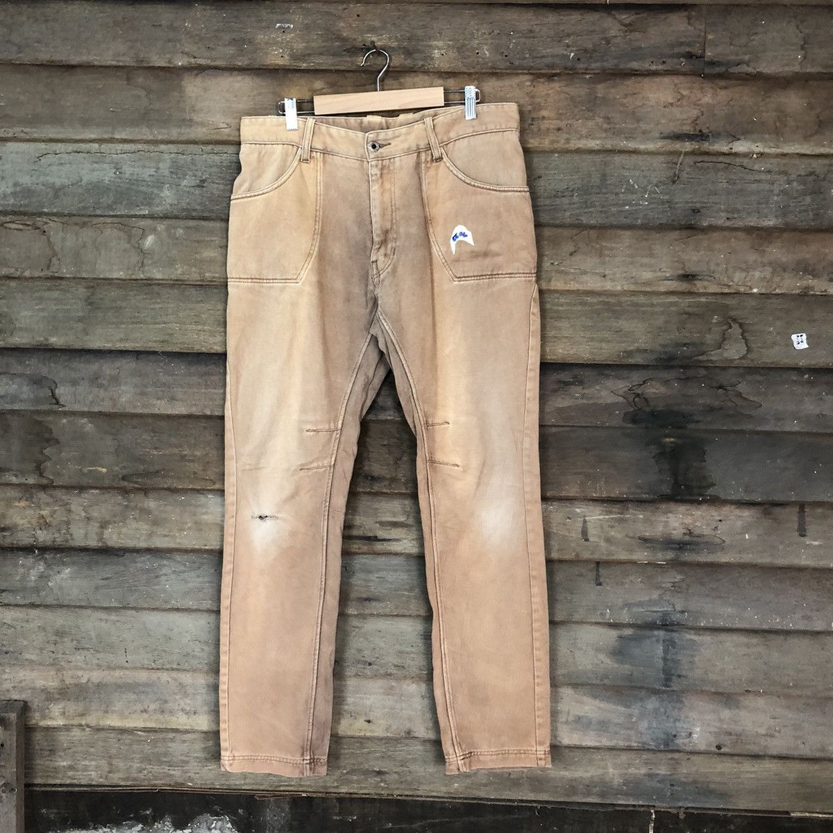 Russell Athletic × Vintage Rusell Athetic Brown faded Casual Pants #5696 Size US 33 - 1 Thumbnail