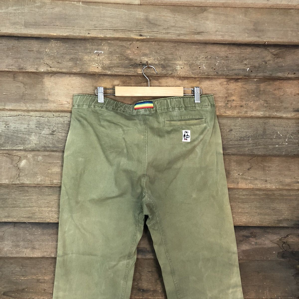 Chums Chums Green faded Straight Pants #c1154 Size US 31 - 9 Thumbnail