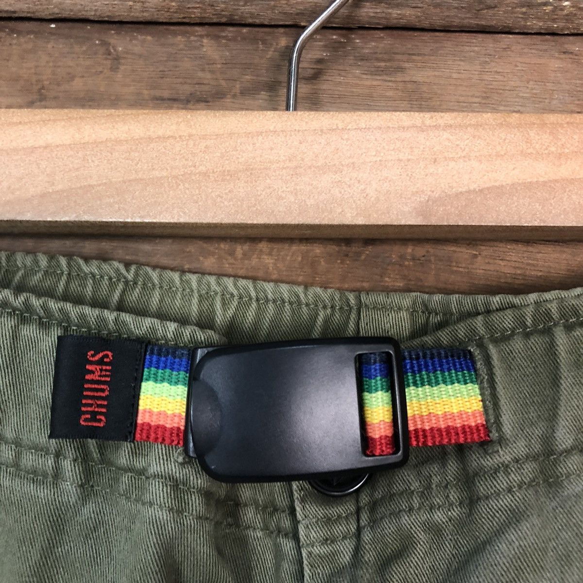 Chums Chums Green faded Straight Pants #c1154 Size US 31 - 5 Thumbnail