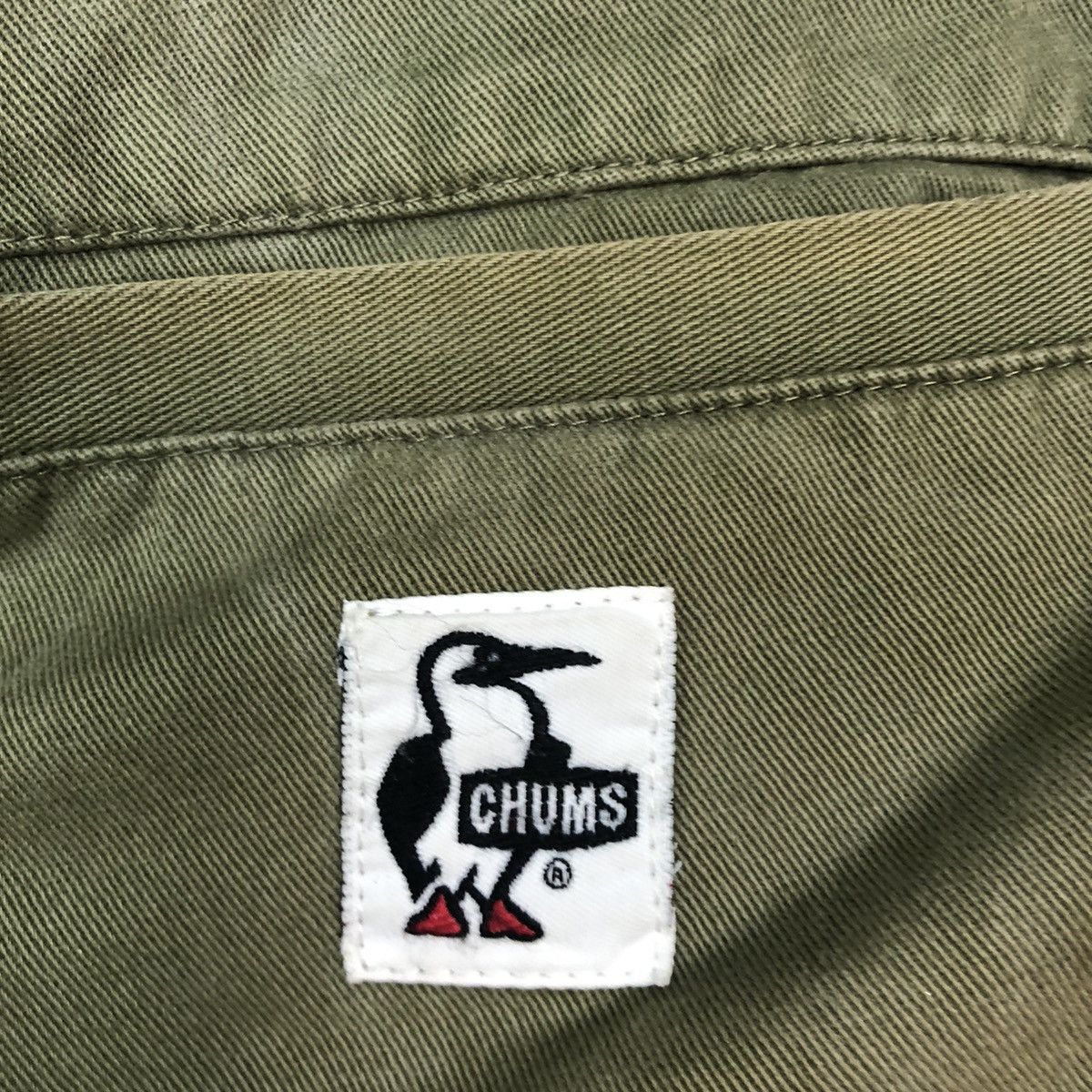 Chums Chums Green faded Straight Pants #c1154 Size US 31 - 11 Thumbnail